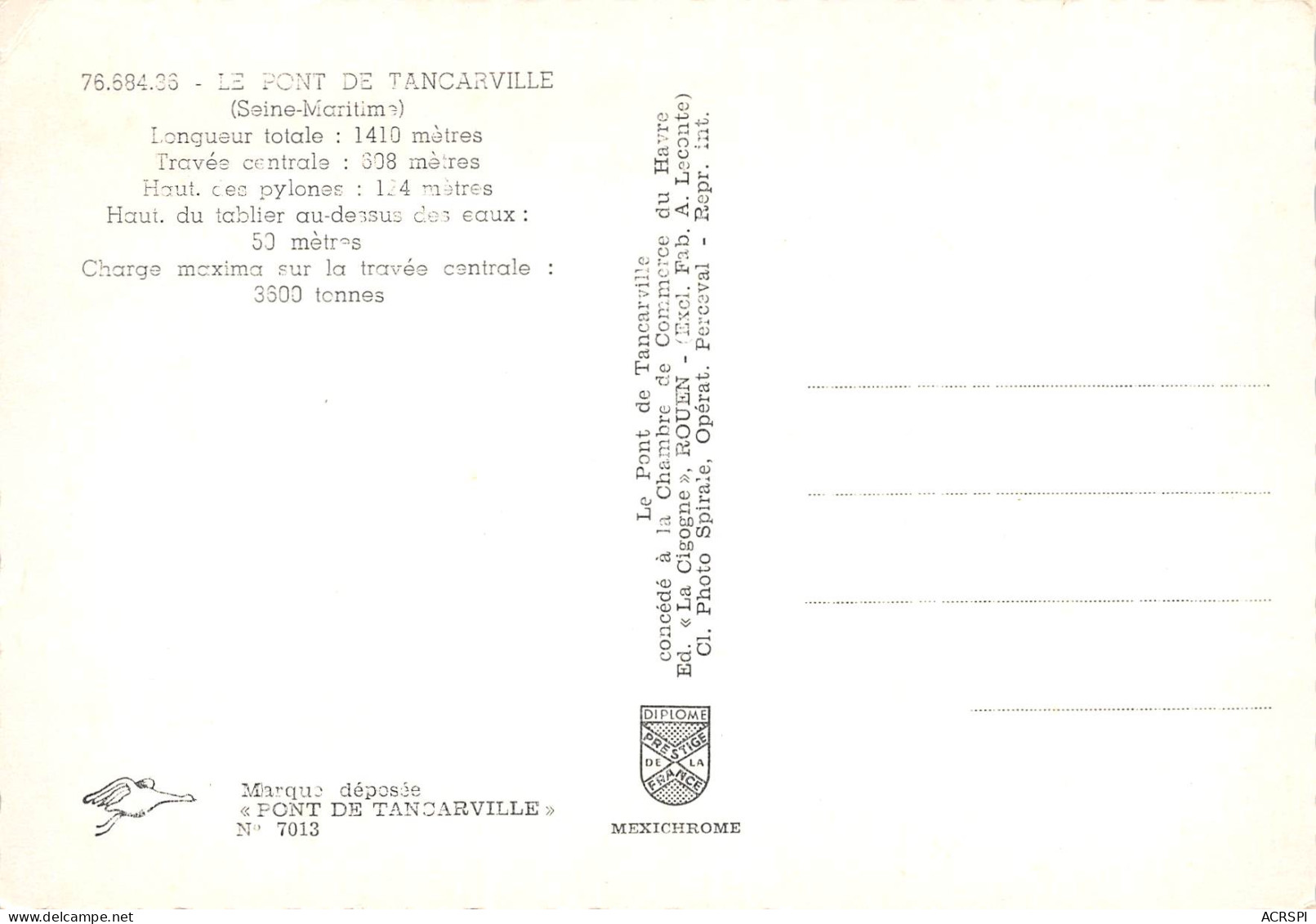 TANCARVILLE Le Pont  35 (scan Recto Verso)ME2676TER - Tancarville