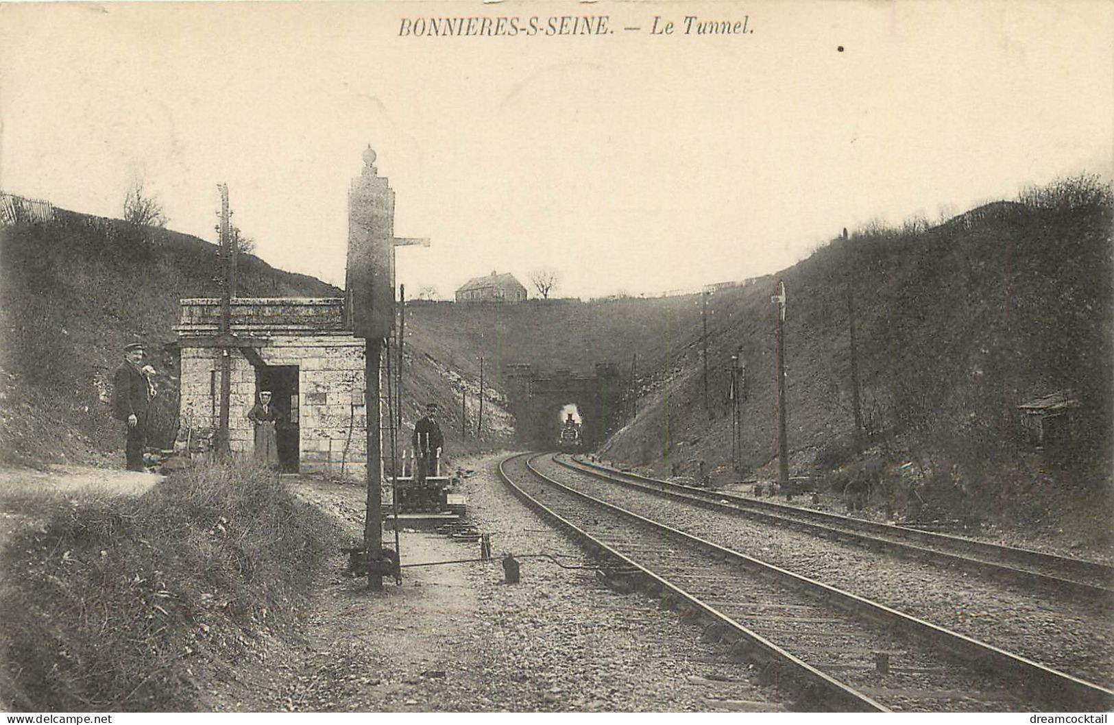 RARE Photo Cpa 78 BONNIERES-SUR-SEINE. Ouvriers Cheminots Sur Les Rails Du Chemin De Fer - Bonnieres Sur Seine