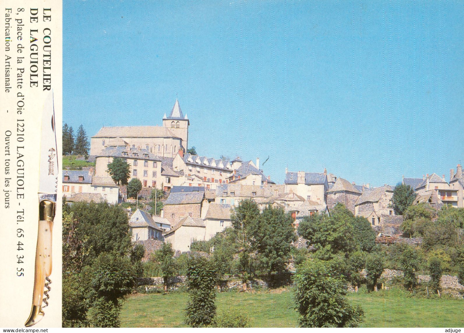 CPM* Aveyron-Le Coutelier De LAGUIOLE_ Coutellerie Artisanale_  "LOYOLO" Vue Générale Du Village - Artesanal