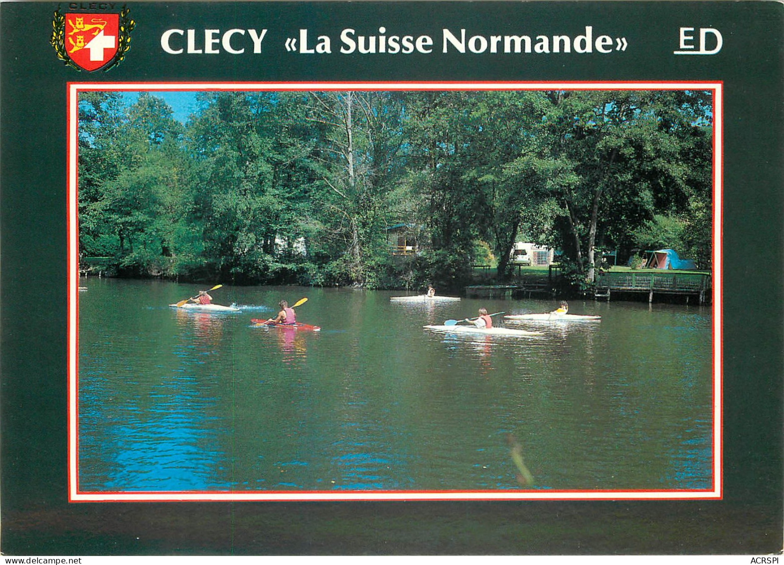 CLECY Canotage Sur Les Bords De L Orne 20(scan Recto Verso)ME2677 - Clécy