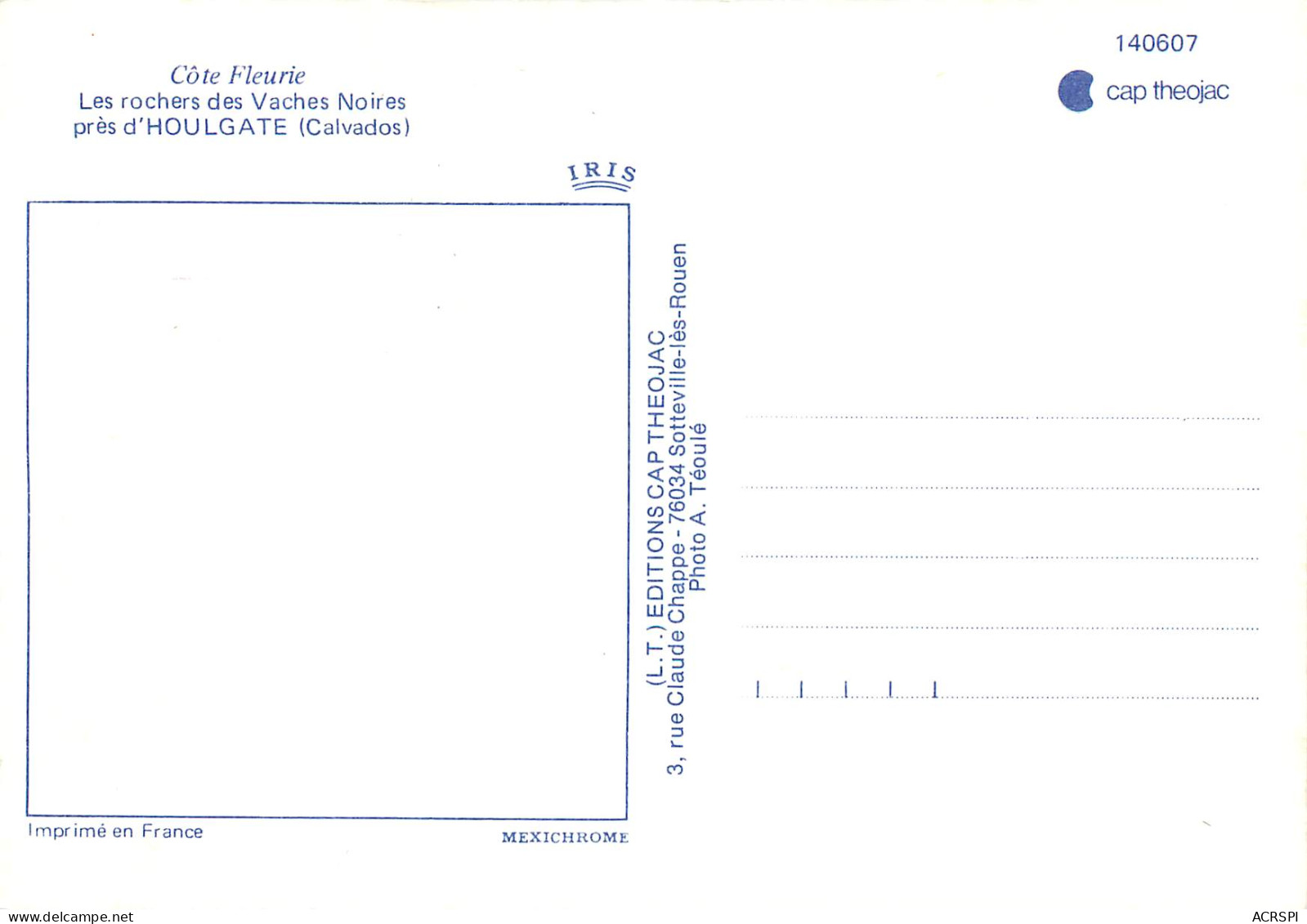 Les Rochers Des Vaches Noires Pres D HOULGATE 10(scan Recto Verso)ME2678 - Houlgate