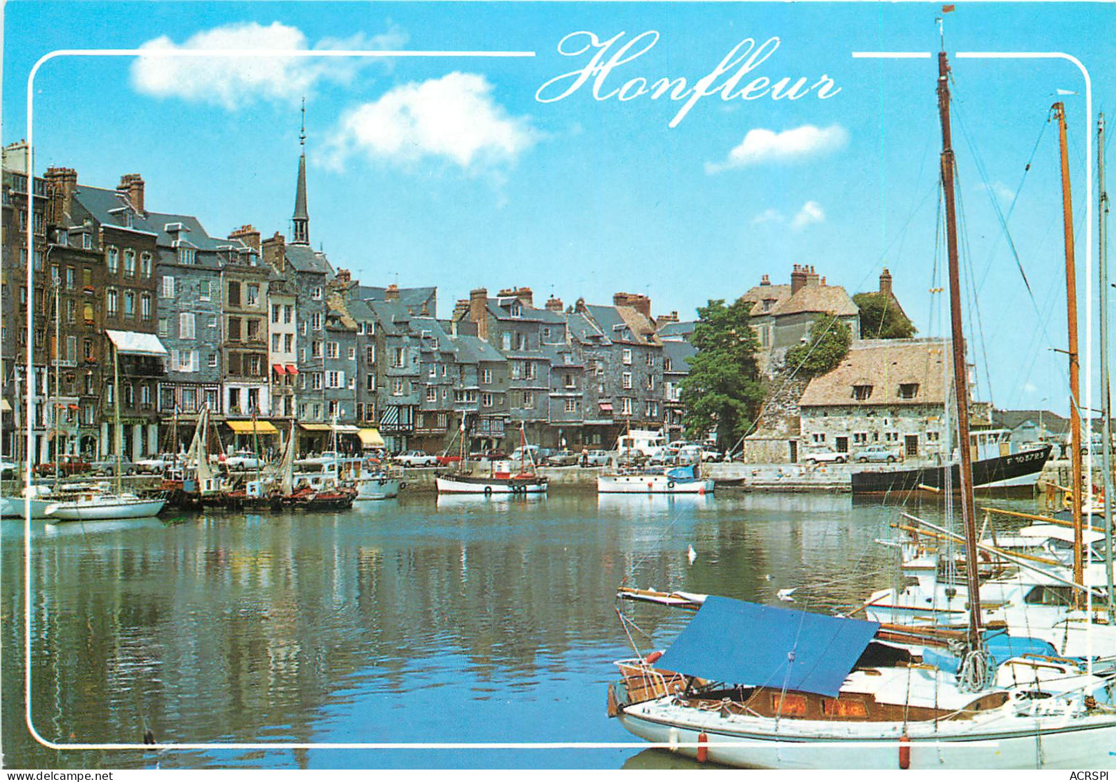 HONFLEUR Le Vieux Bassin Au Deuxieme Plan Lequai Sainte Catherine 11(scan Recto Verso)ME2678 - Honfleur