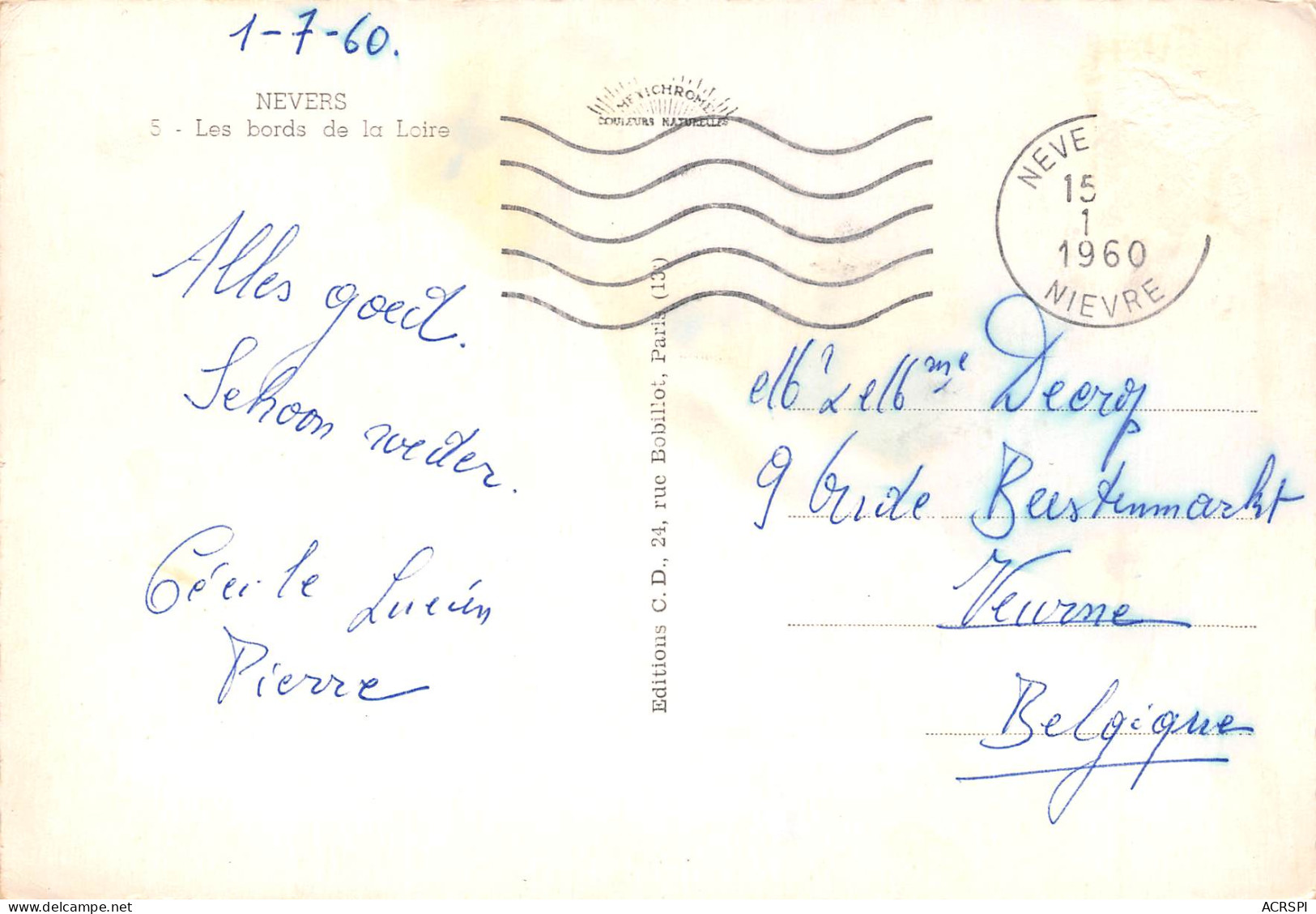 NEVERS Les Bords De La Loire  24 (scan Recto Verso)ME2678BIS - Nevers