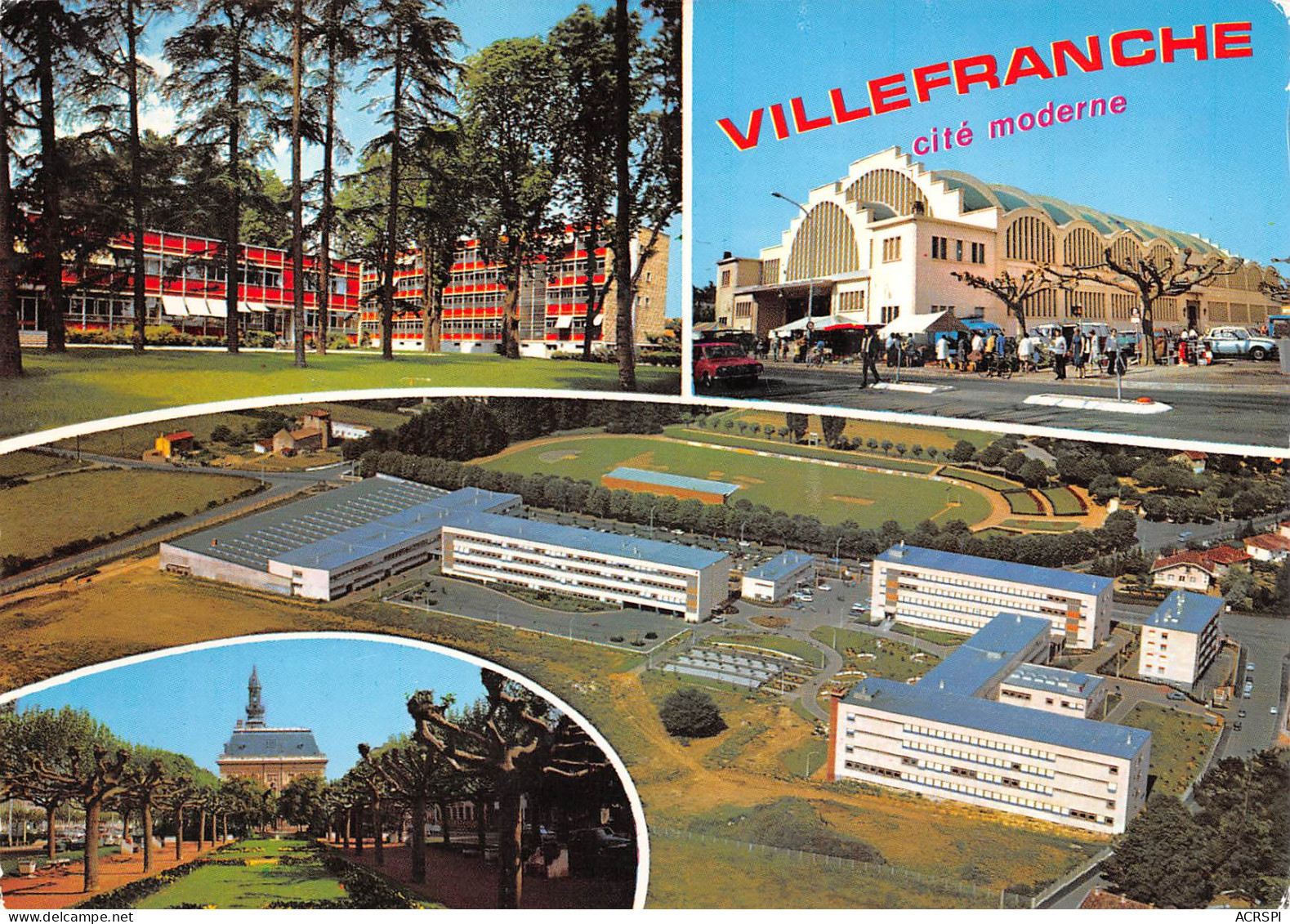 VILLEFRANCHE Sur SAONE En BEAUJOLAIS La Ville Moderne  18 (scan Recto Verso)ME2678UND - Villefranche-sur-Saone