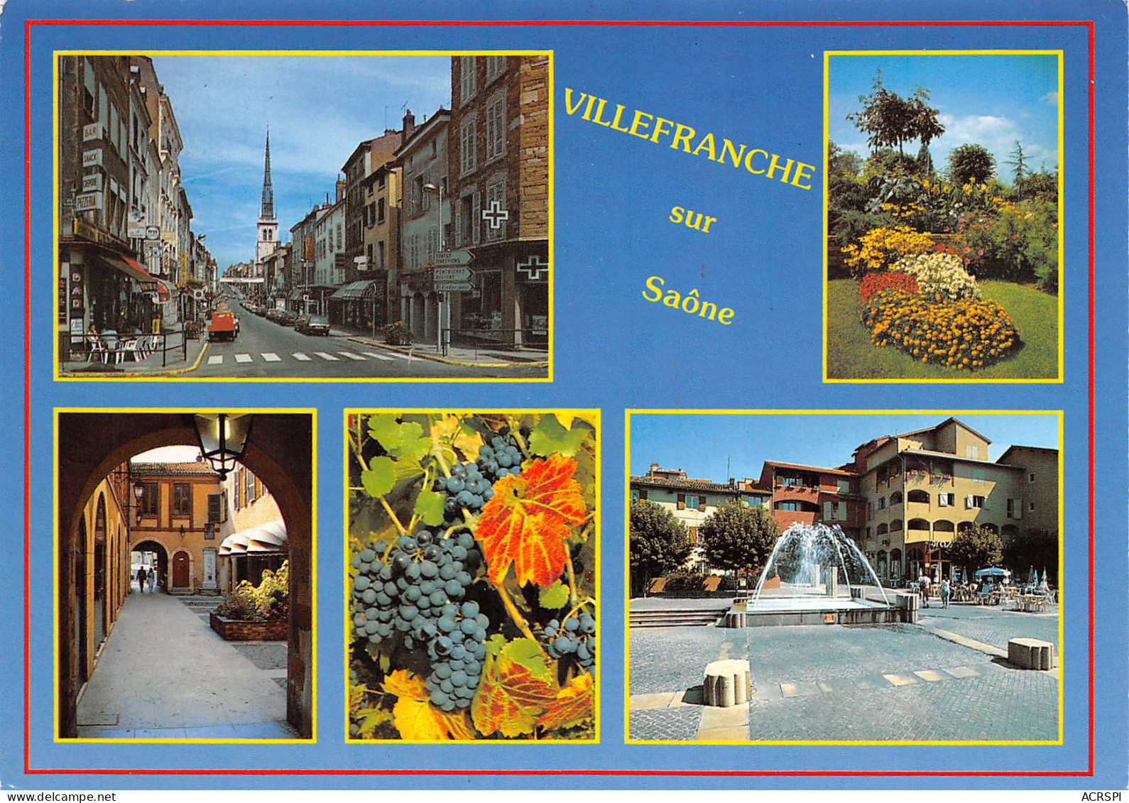 VILLEFRANCHE Sur SAONE En BEAUJOLAIS  Divers Vues 23 (scan Recto Verso)ME2678UND - Villefranche-sur-Saone