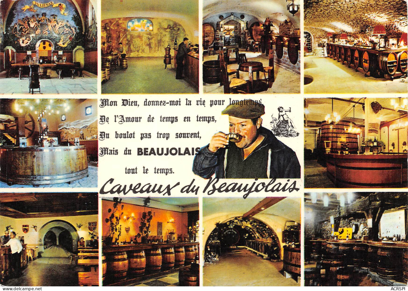 Caveaux Du Beaujolais JULIENAS SAINT AMOUR FLEURIE OUILLIERES Le Perreon Morgon  30 (scan Recto Verso)ME2678UND - Julienas