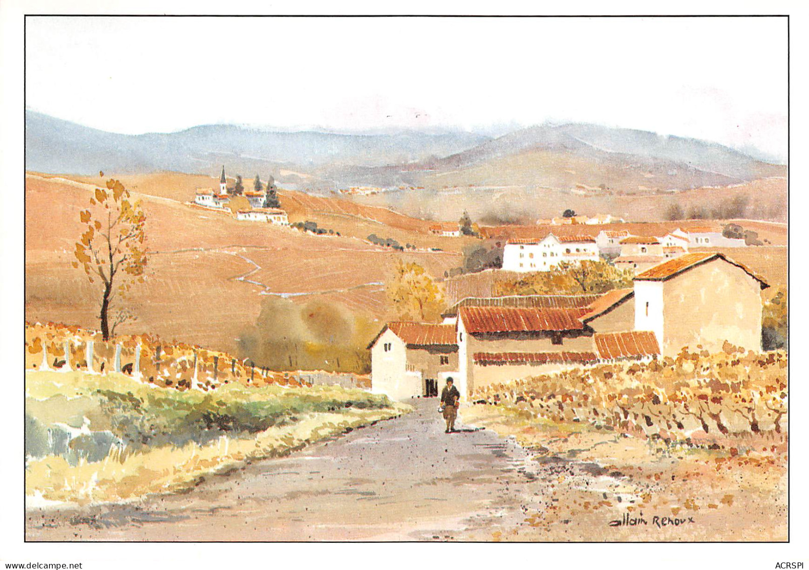 69 Rhone ALLAIN RENOUX Aquarelle En Beaujolais Villefranche  31 (scan Recto Verso)ME2678UND - Villefranche-sur-Saone