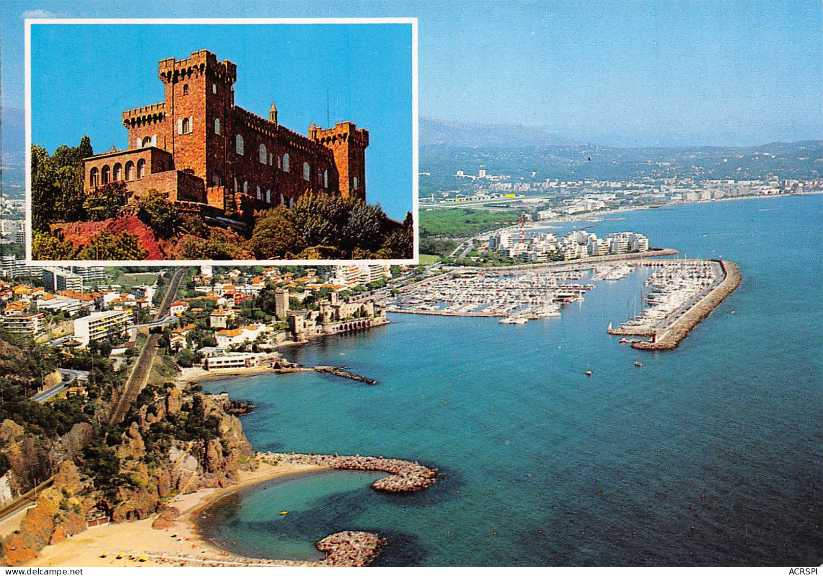 Mandelieu-la-Napoule Cannes Le Port Et Le Chateau 14 (scan Recto Verso)ME2678VIC - Cannes