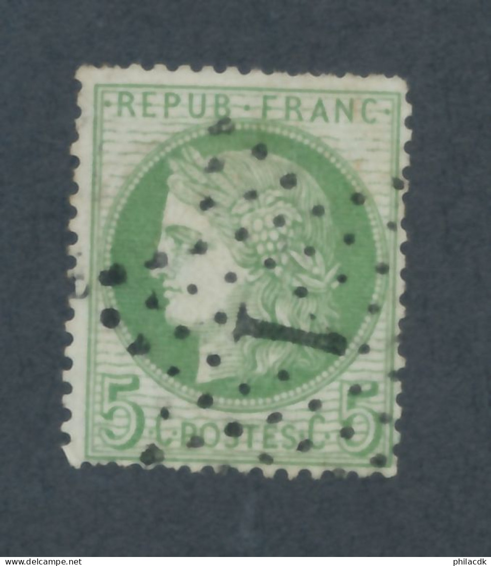 FRANCE - N° 53f) FOND LIGNE OBLITERE AVEC ETOILE DE PARIS 1 - COTE : 75€ - 1872 - 1871-1875 Cérès