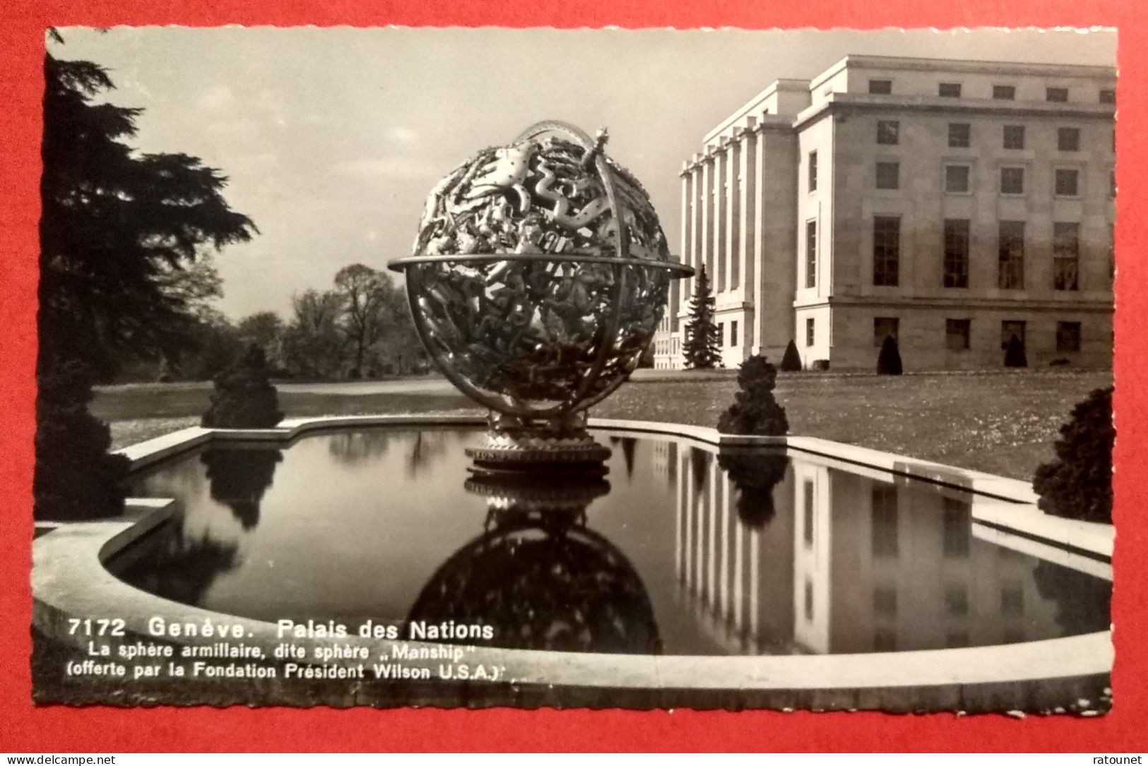 CH - SUISSE - GENEVE COINTRIN - Flamme 50 Ans Aviation Meeting International 1955 * Sur CPSM PALAIS Des NATIONS - Postage Meters