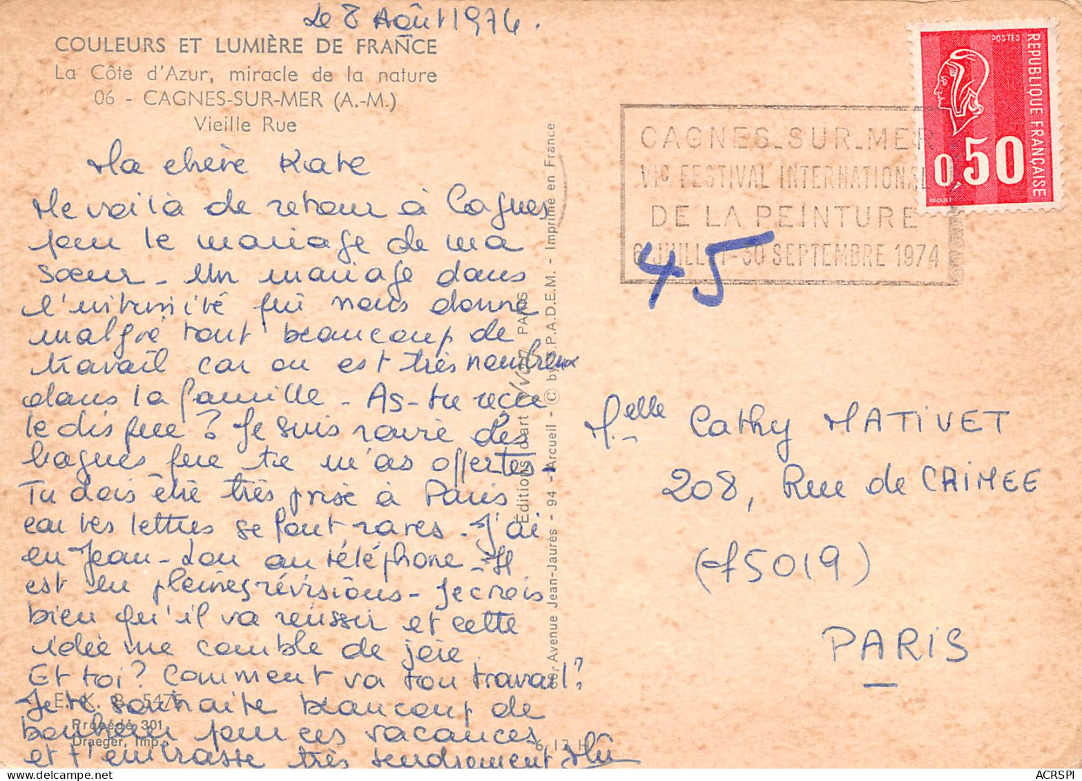 CAGNES SUR MER  Vieille Rue  39 (scan Recto Verso)ME2678VIC - Cagnes-sur-Mer