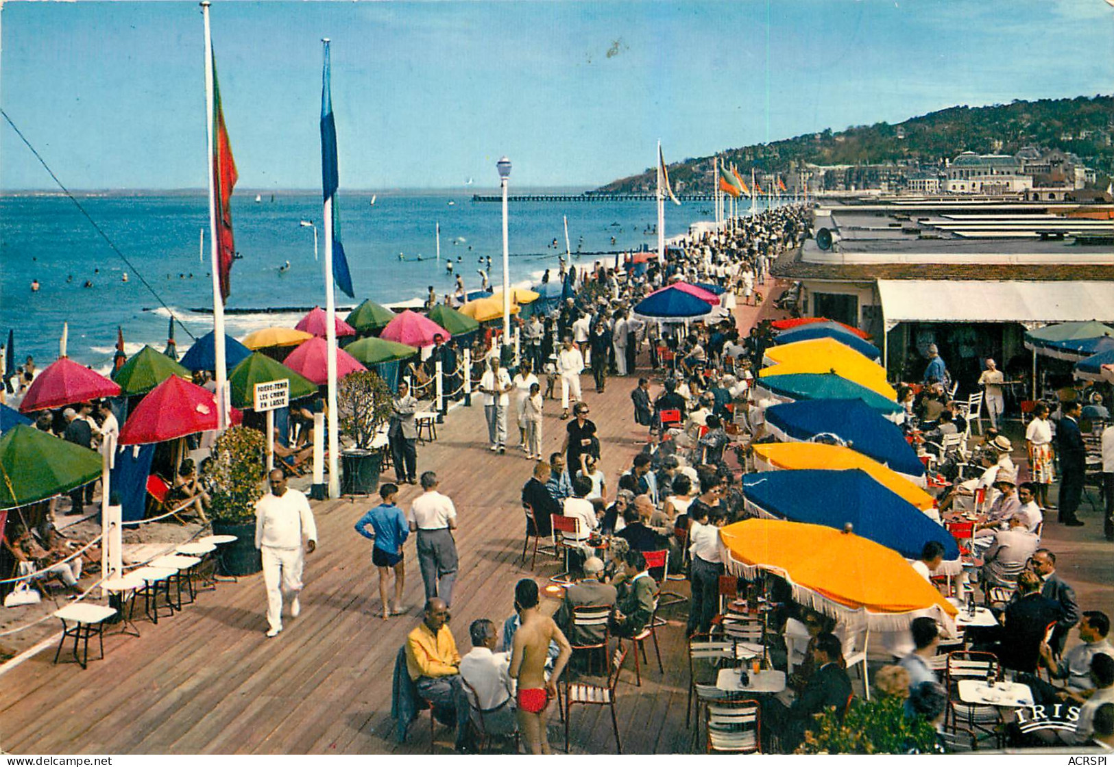 DEAUVILLE PLAGE FLEURIE Le Bar Du Soleil Et Les Planches  3(scan Recto Verso)ME2679 - Deauville