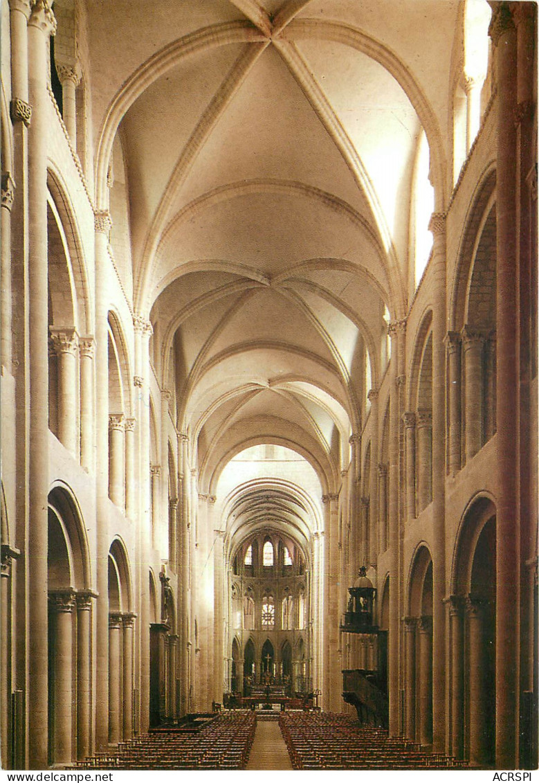 CAEN Eglise Saint Etienne Vue Interieure D Ela Nef Romane 8(scan Recto Verso)ME2679 - Caen