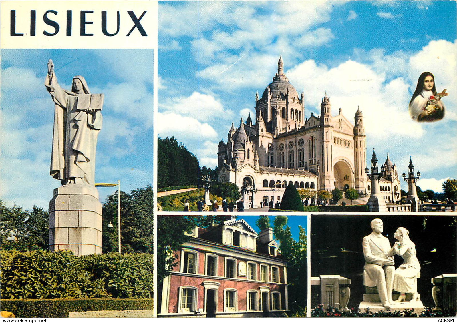 LISIEUX La Statue De Sainte Therese La Basilique Les Buissonnets 20(scan Recto Verso)ME2681 - Lisieux