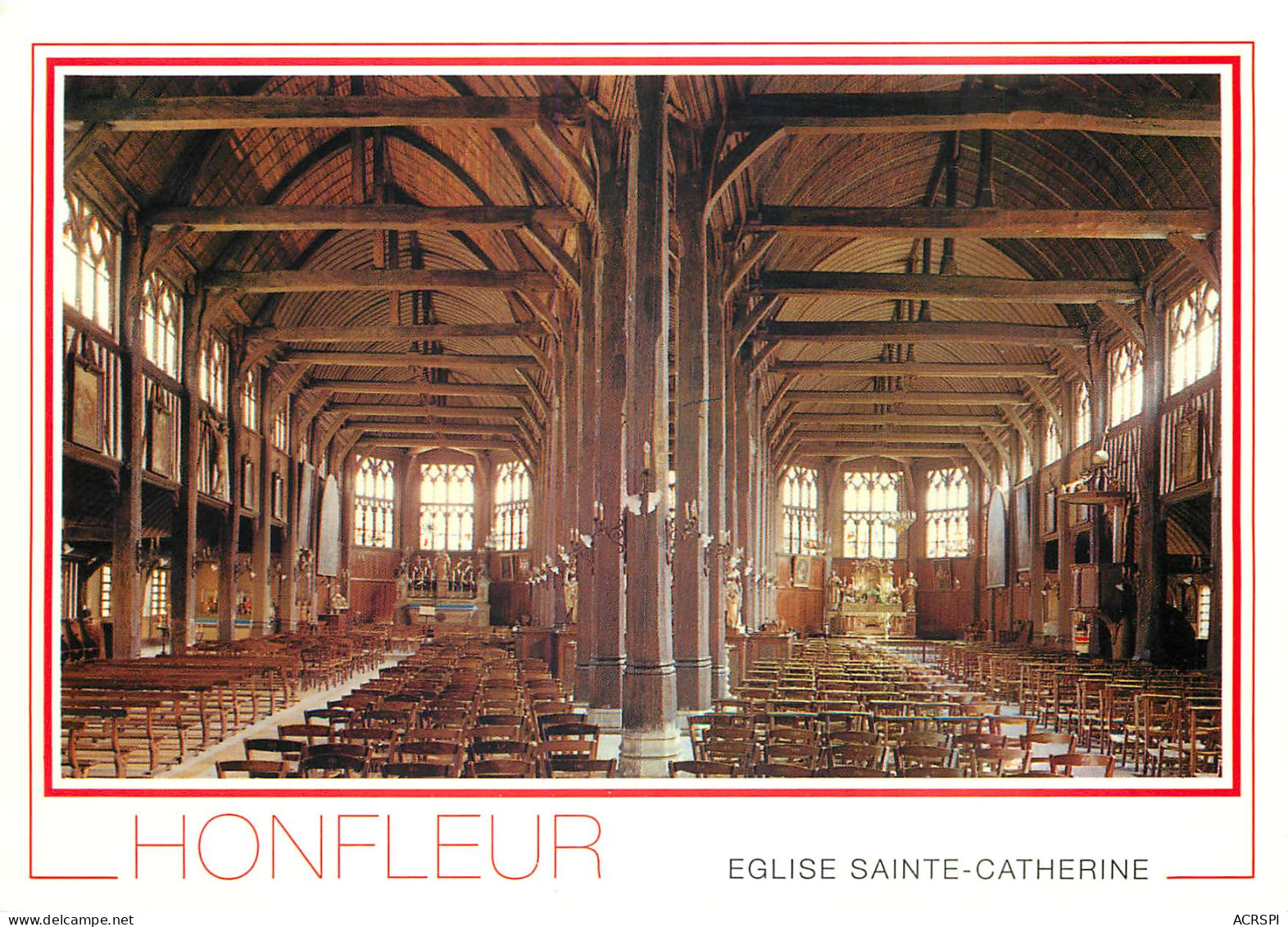 HONFLEUR Eglise Ste Catherine Entierement En Bois 21(scan Recto Verso)ME2681 - Honfleur
