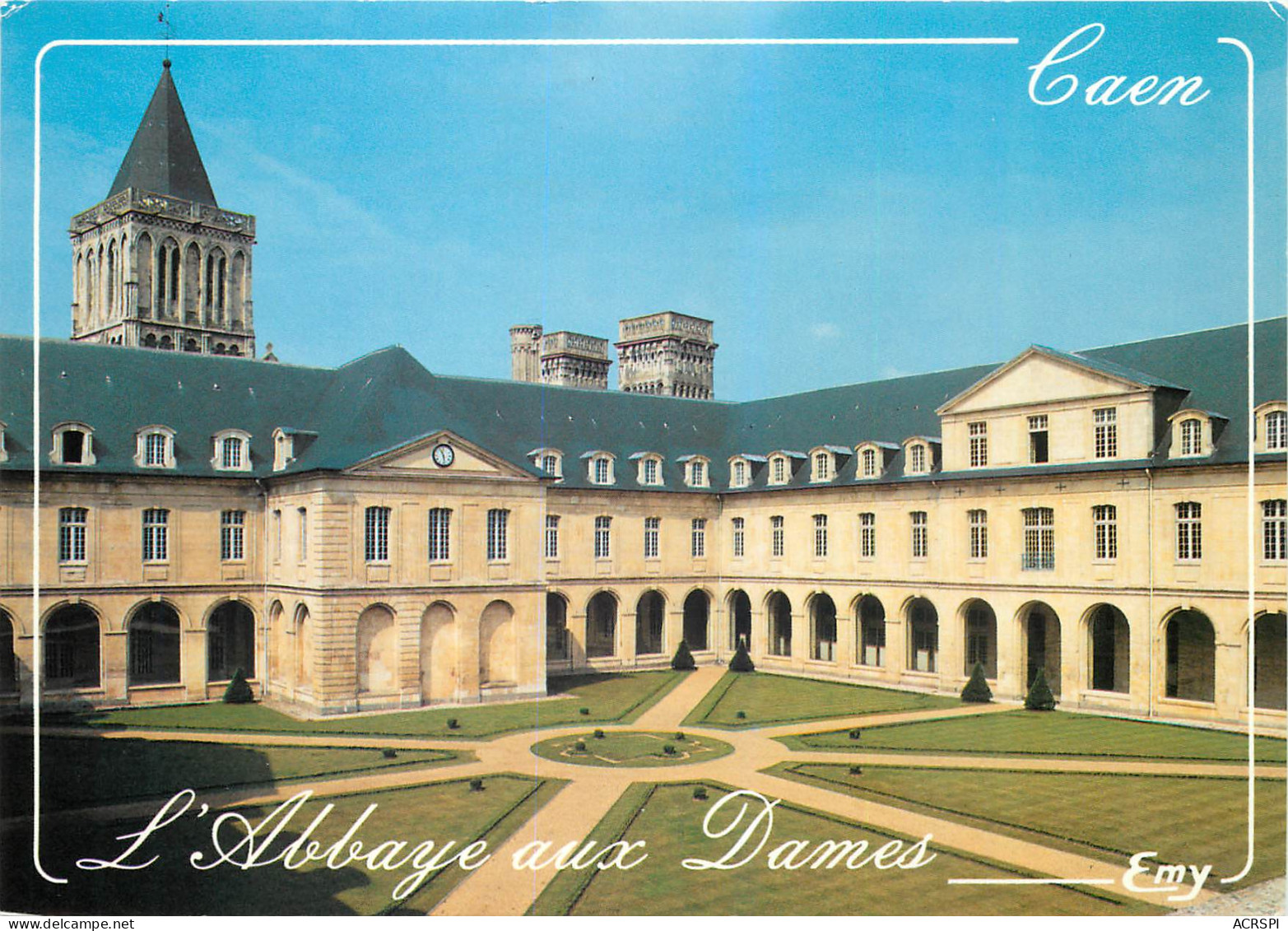 CAEN Abbaye Aux Dames Siefe De Conseil Regional Cour Du Cloitre 26(scan Recto Verso)ME2681 - Caen