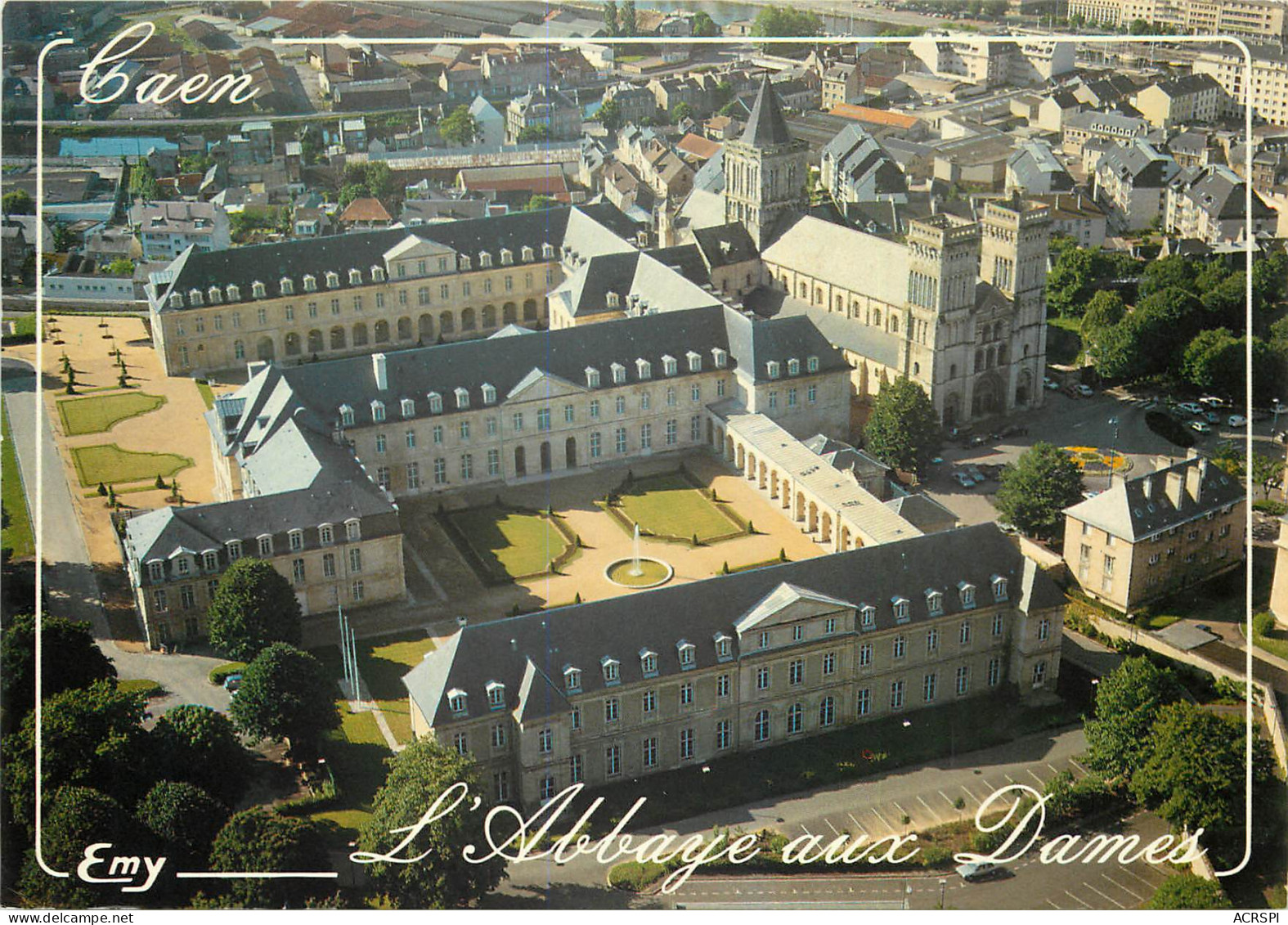 CAEN Abbaye Aux Dames Siege Du Conseil Regional 27(scan Recto Verso)ME2681 - Caen