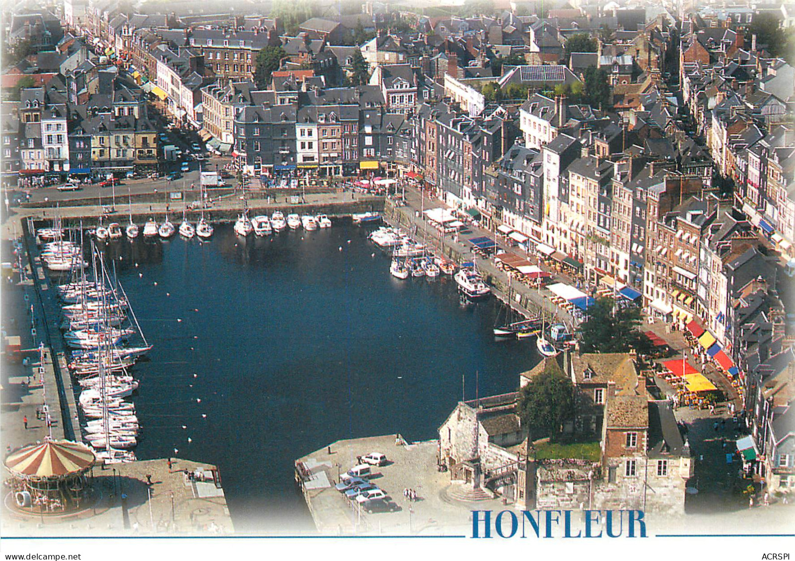 HONFLEUR Vue Aerienne Du Vieux Bassin 18(scan Recto Verso)ME2682 - Honfleur
