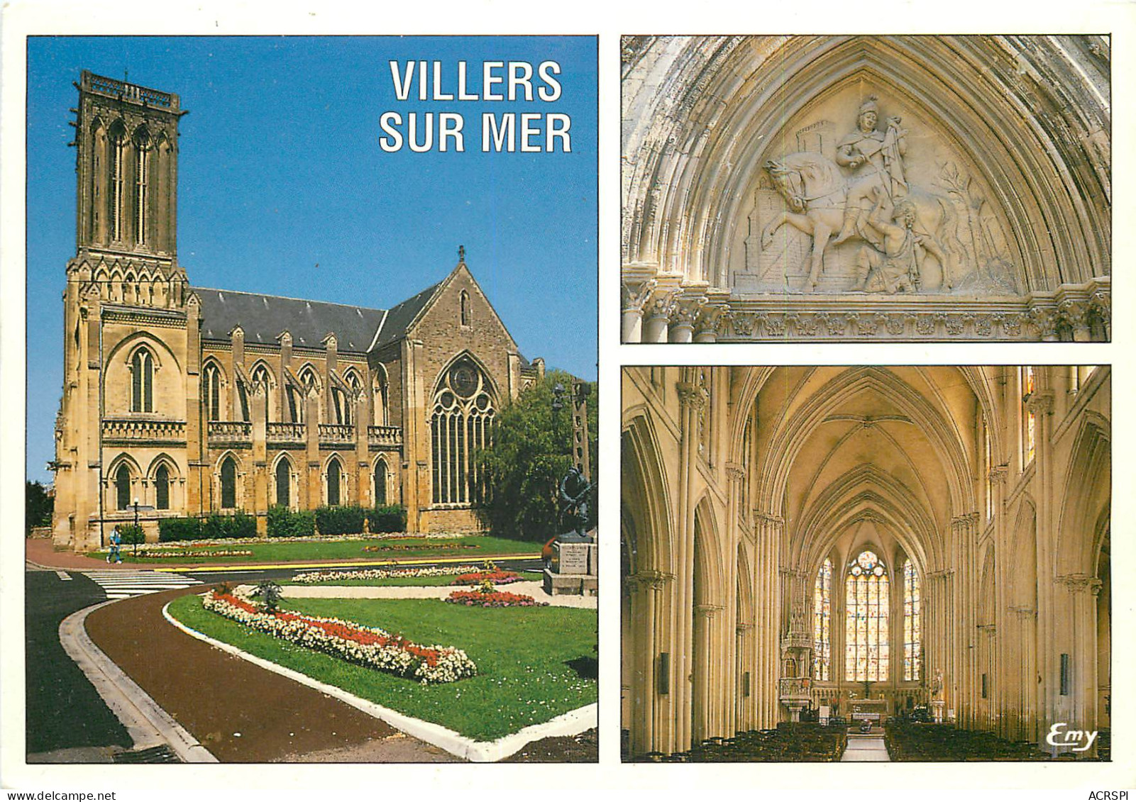 VILLIERS SUR MER L Eglise DE STYLE NEOGOTHIQUE 20(scan Recto Verso)ME2682 - Villers Sur Mer