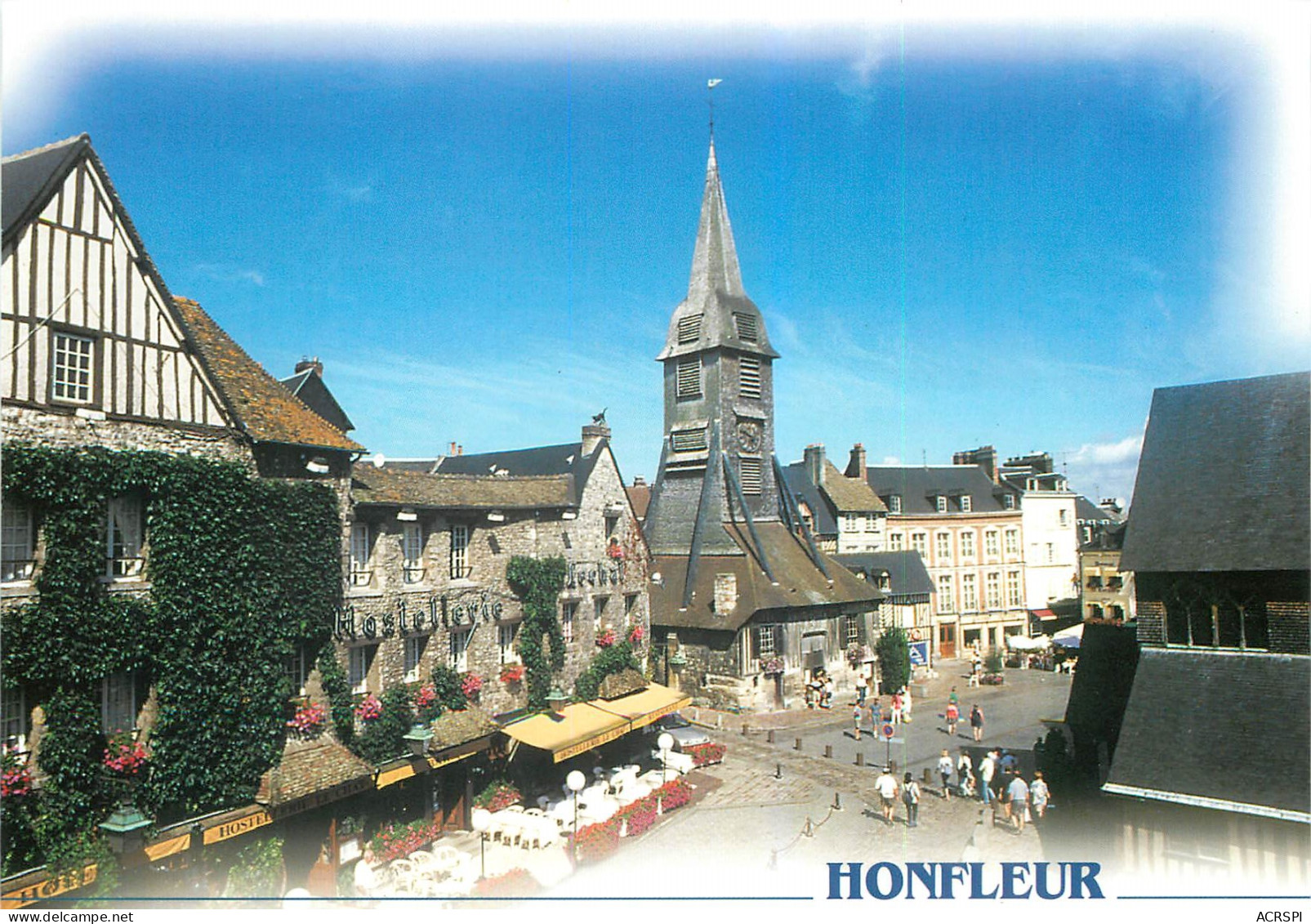 HONFLEUR LA PLACE Ste Catherine L Hostellerie LECHAT 25(scan Recto Verso)ME2682 - Honfleur