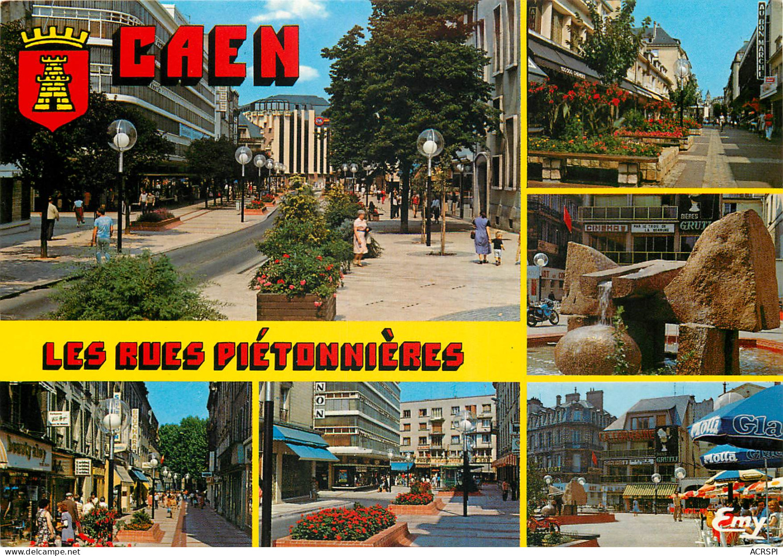 CAEN Les Rues Pietonnieres 1 (scan Recto Verso)ME2683 - Caen