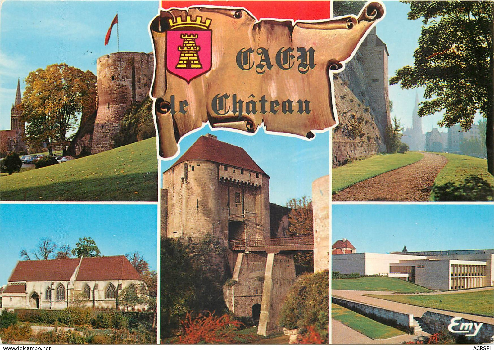 CAEN Le Chateau Les Remparts 2(scan Recto Verso)ME2683 - Caen