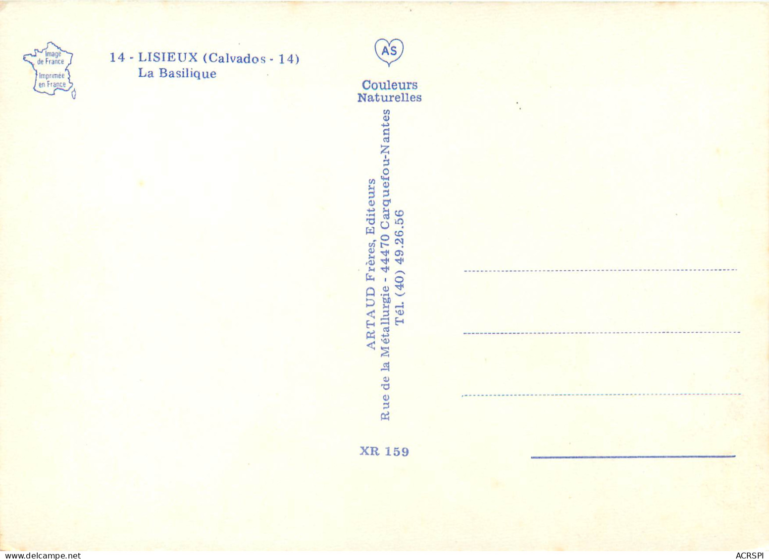 LISIEUX La Basilique 17(scan Recto Verso)ME2683 - Lisieux