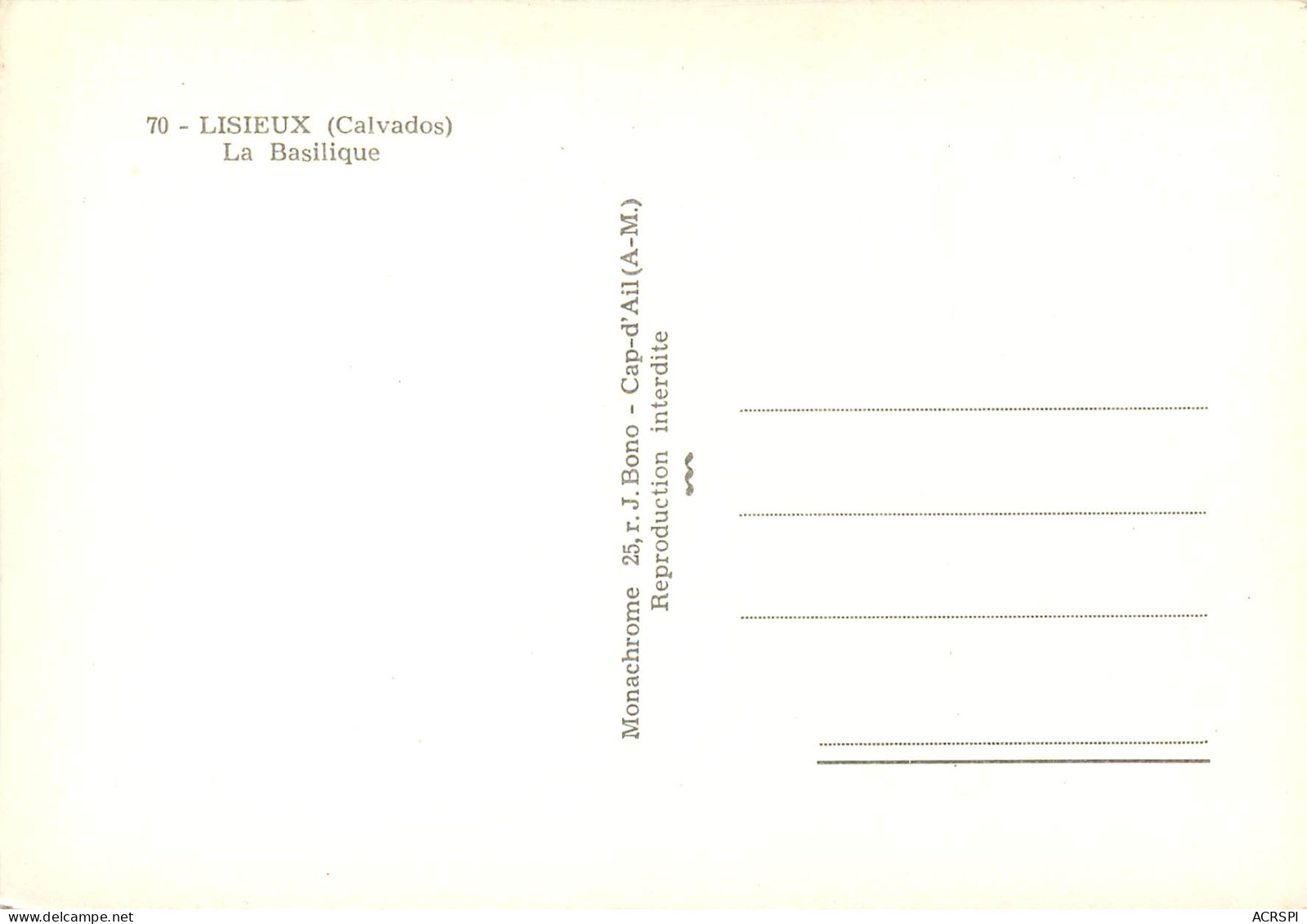 LISIEUX LA BASILIQUE 21(scan Recto Verso)ME2683 - Lisieux