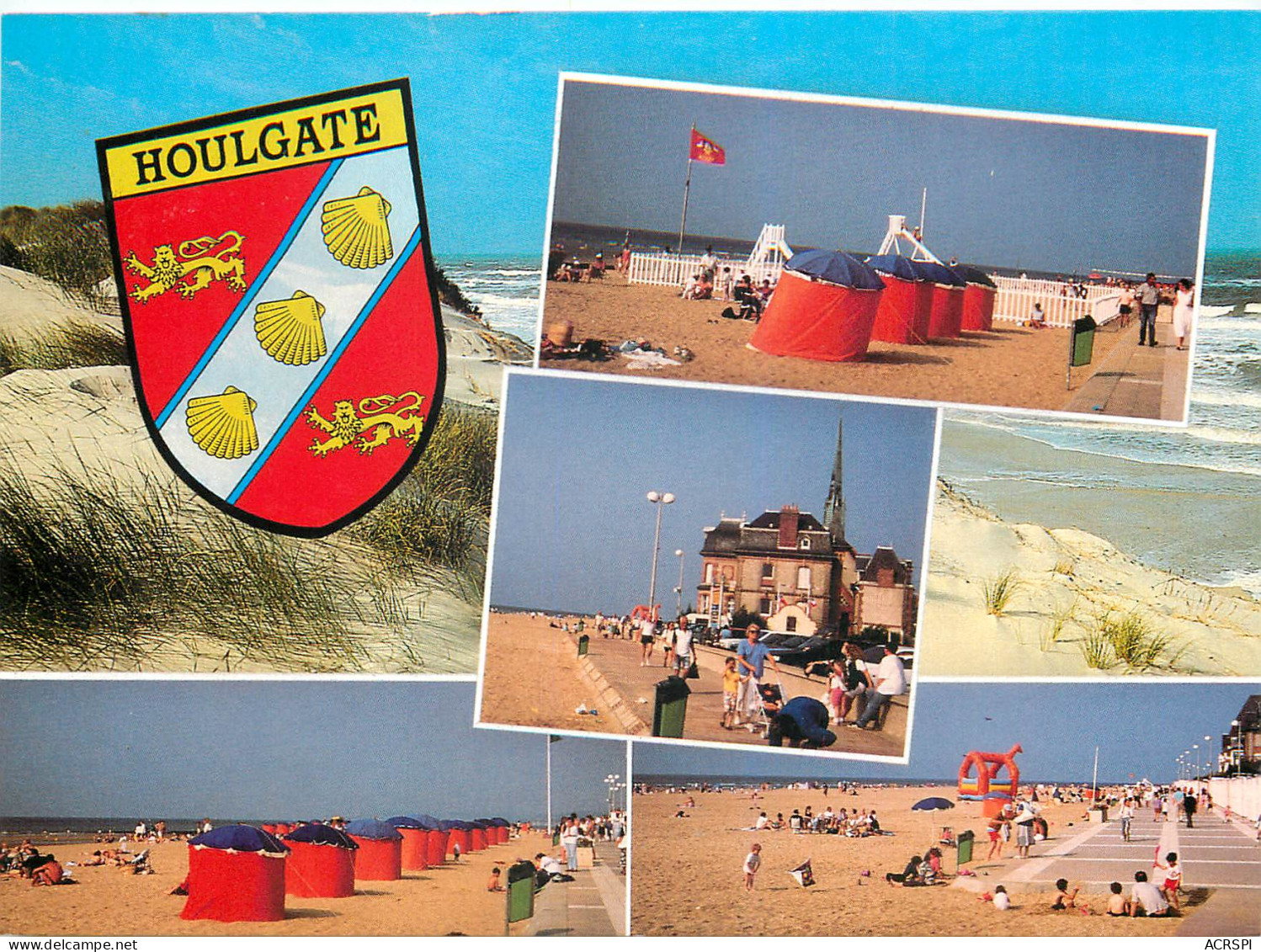 HOULGATE Vues Diverses De La Plage 10(scan Recto Verso)ME2684 - Houlgate