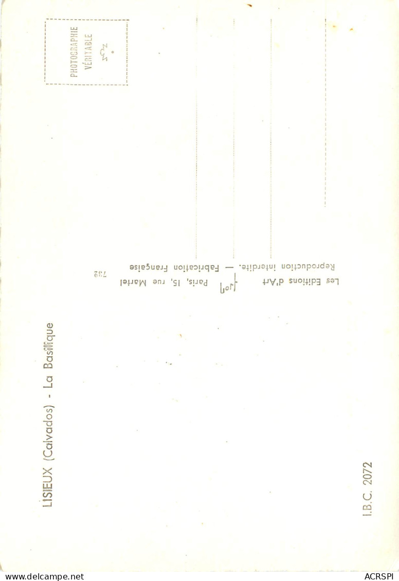 LISIEUX La Basilique 16(scan Recto Verso)ME2684 - Lisieux