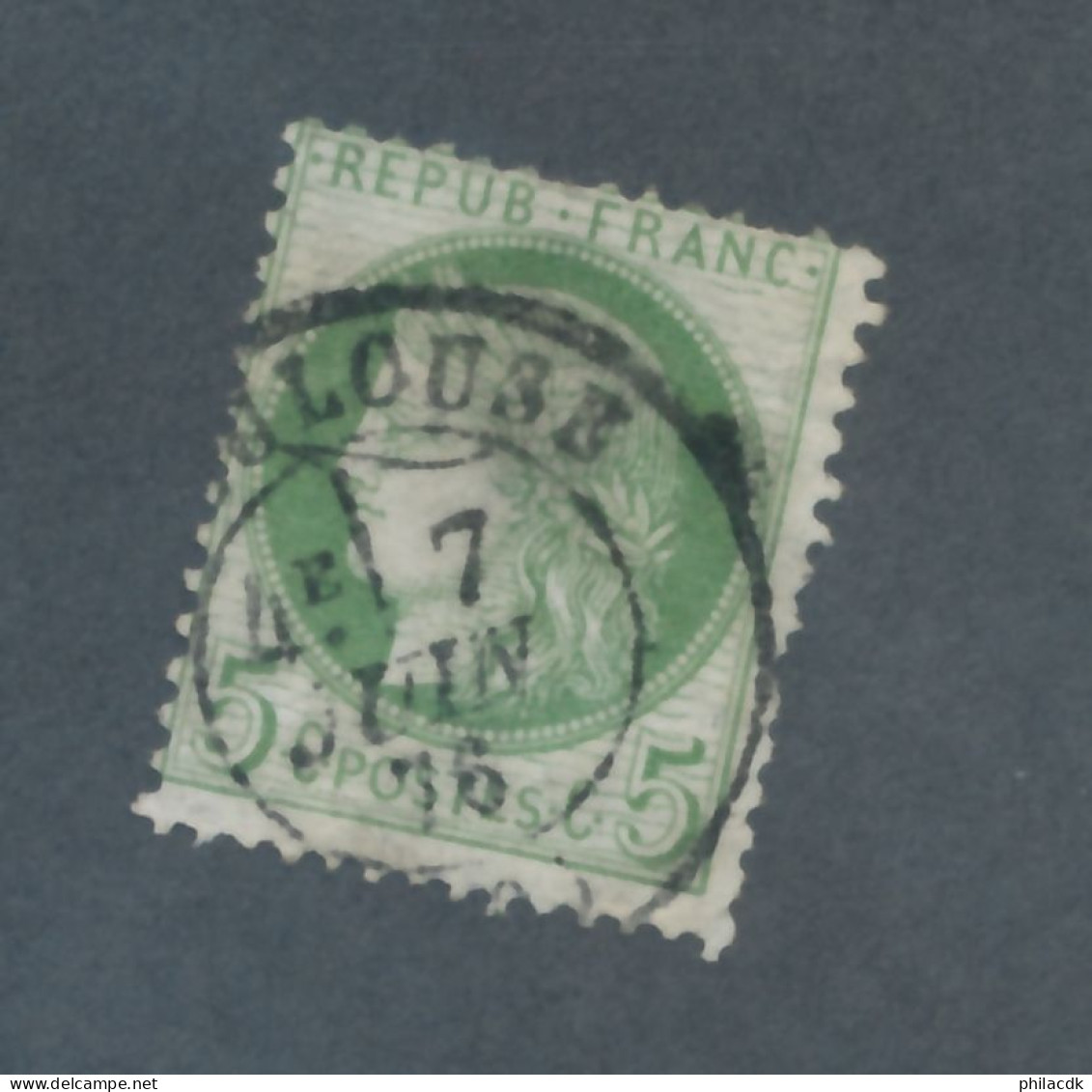 FRANCE - N° 53 OBLITERE AVEC CAD TOULOUSE DU 7 JUIN 1876 - COTE : 10€ - 1872 - 1871-1875 Cérès