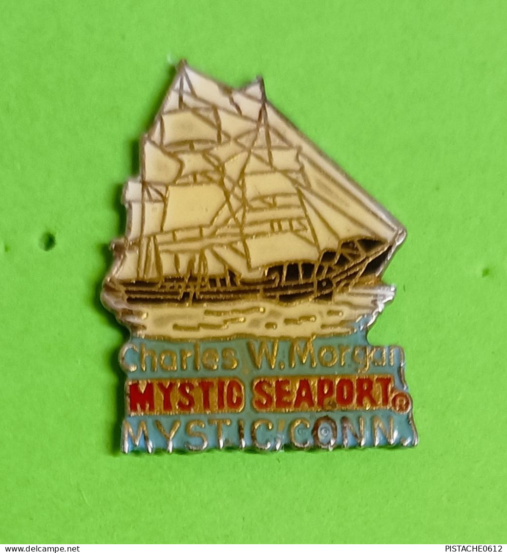 Pin's Bateau Voilier Charles W.Morgan Mystic Seaport Mystic.Conn. - Boats