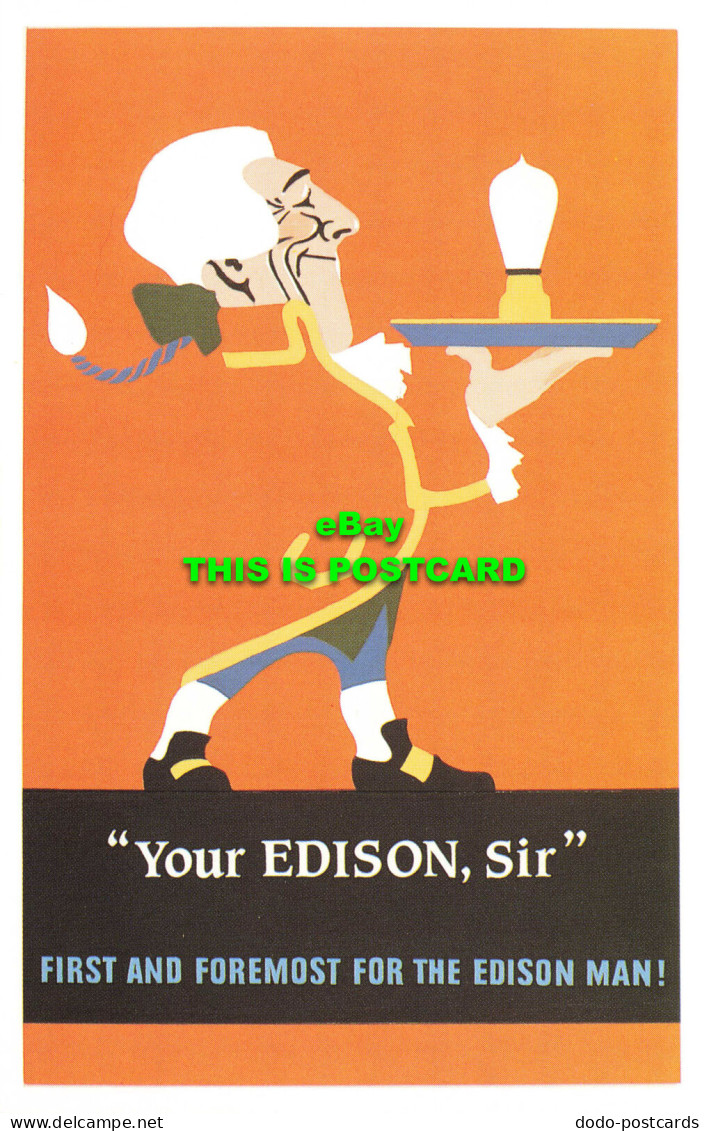 R569937 Your Edison Sir. First And Foremost For Edison Man. Design For Showcard. - Welt