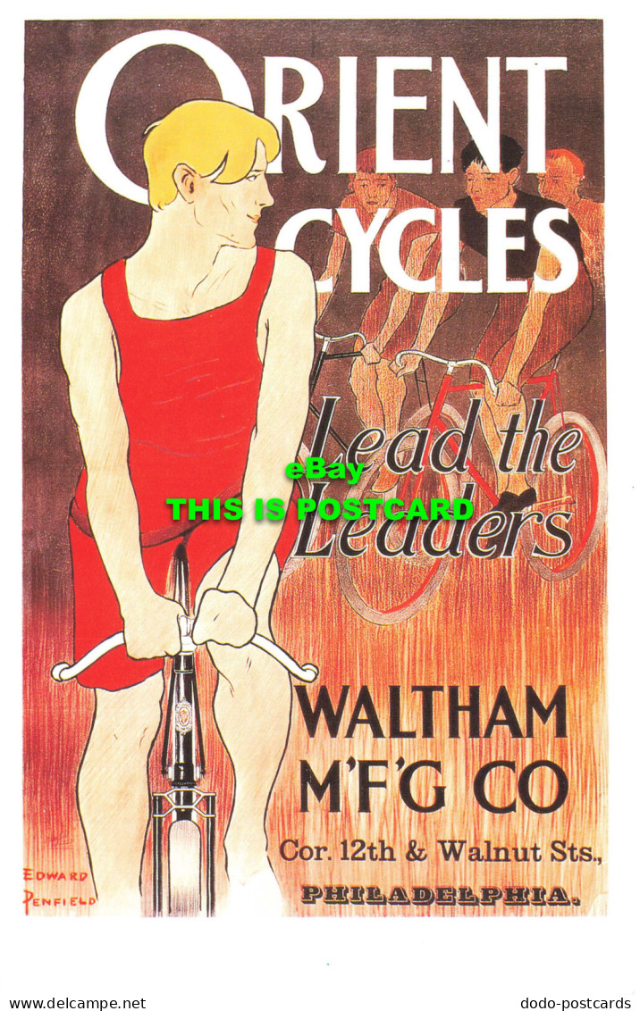 R569939 Orient Cycles. Lead The Leaders. Waltham MFG Co. Philadelphia. Edward Pe - Welt