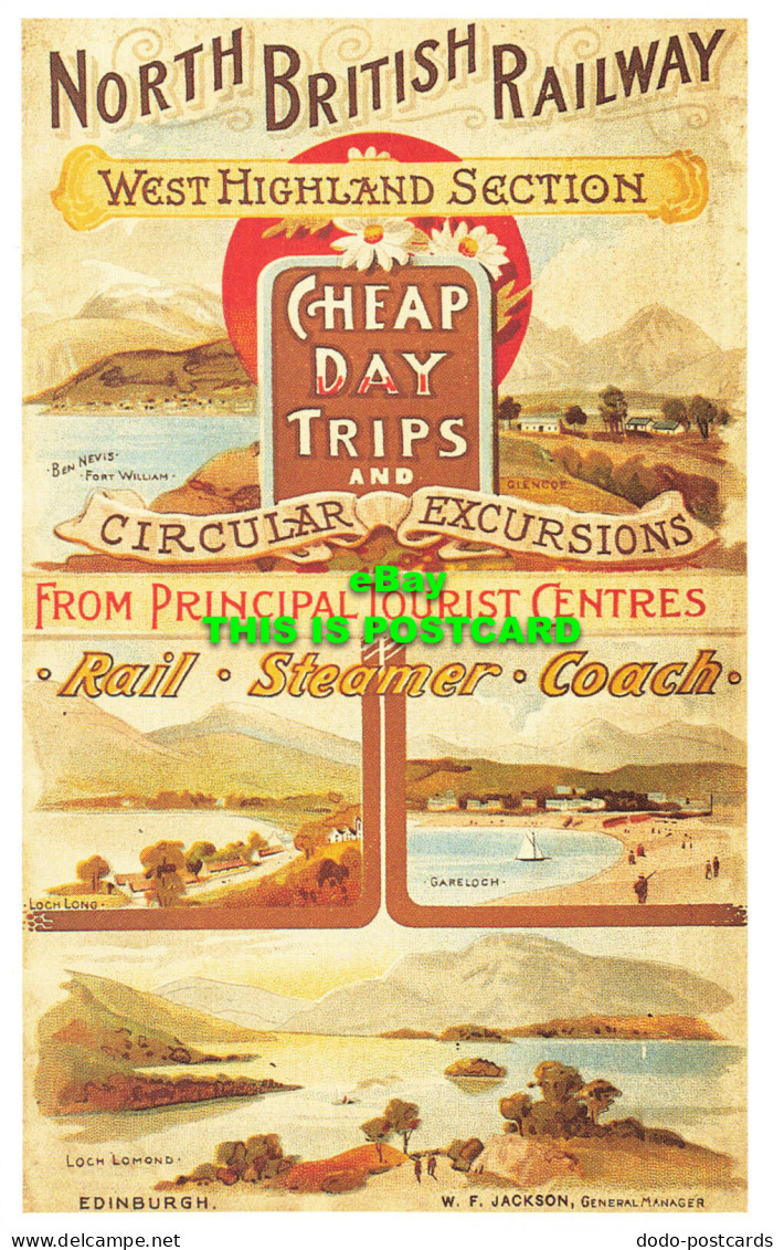 R569943 North British Railway. West Highland Section. Excursions From Principal - Welt