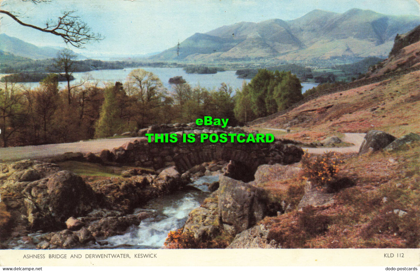 R570898 Ashness Bridge And Derwentwater. Keswick. KLD 112. Sanderson And Dixon. - Welt