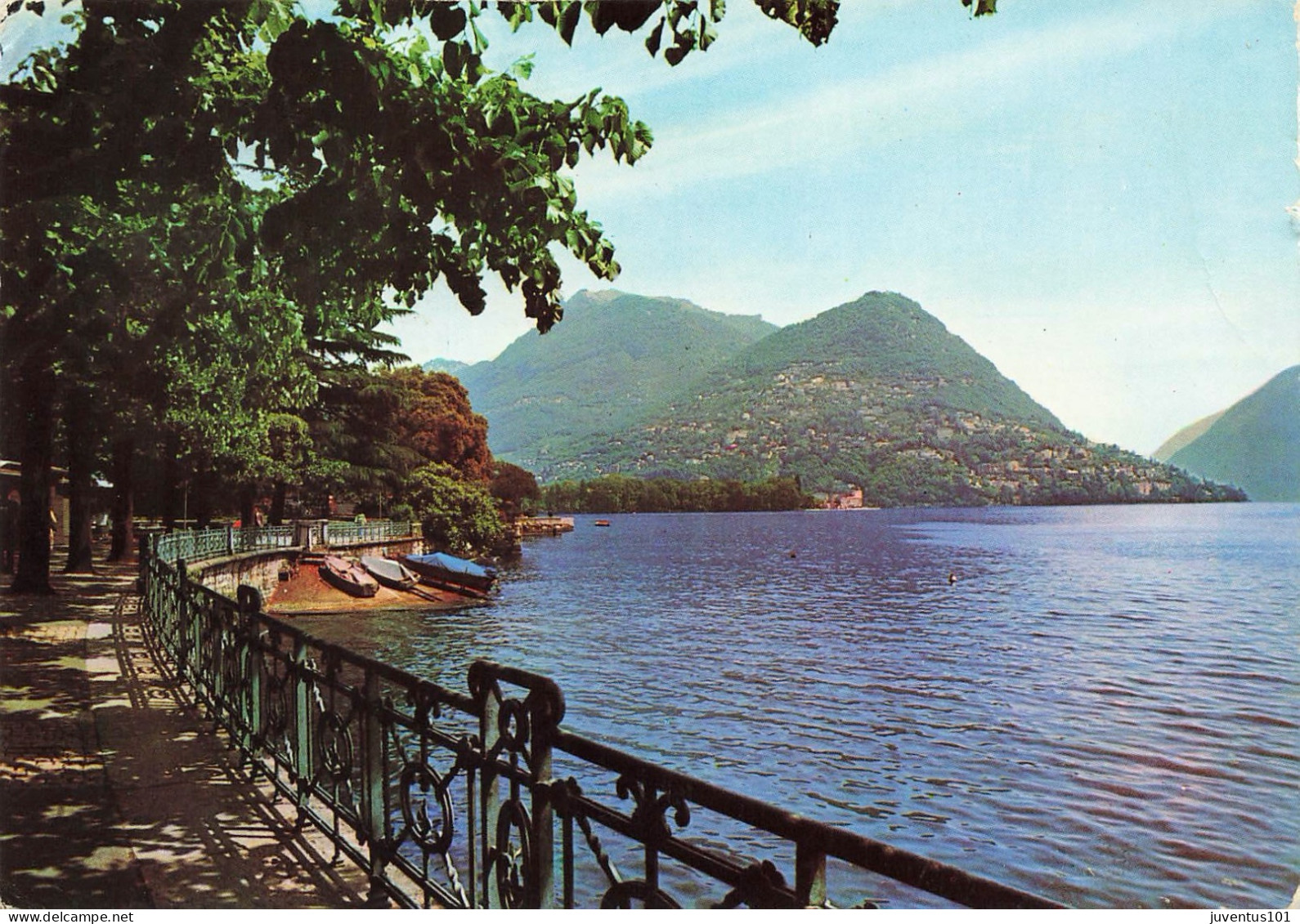 CPSM Lugano-La Passeggiata-Timbre-RARE   L2879 - Lugano