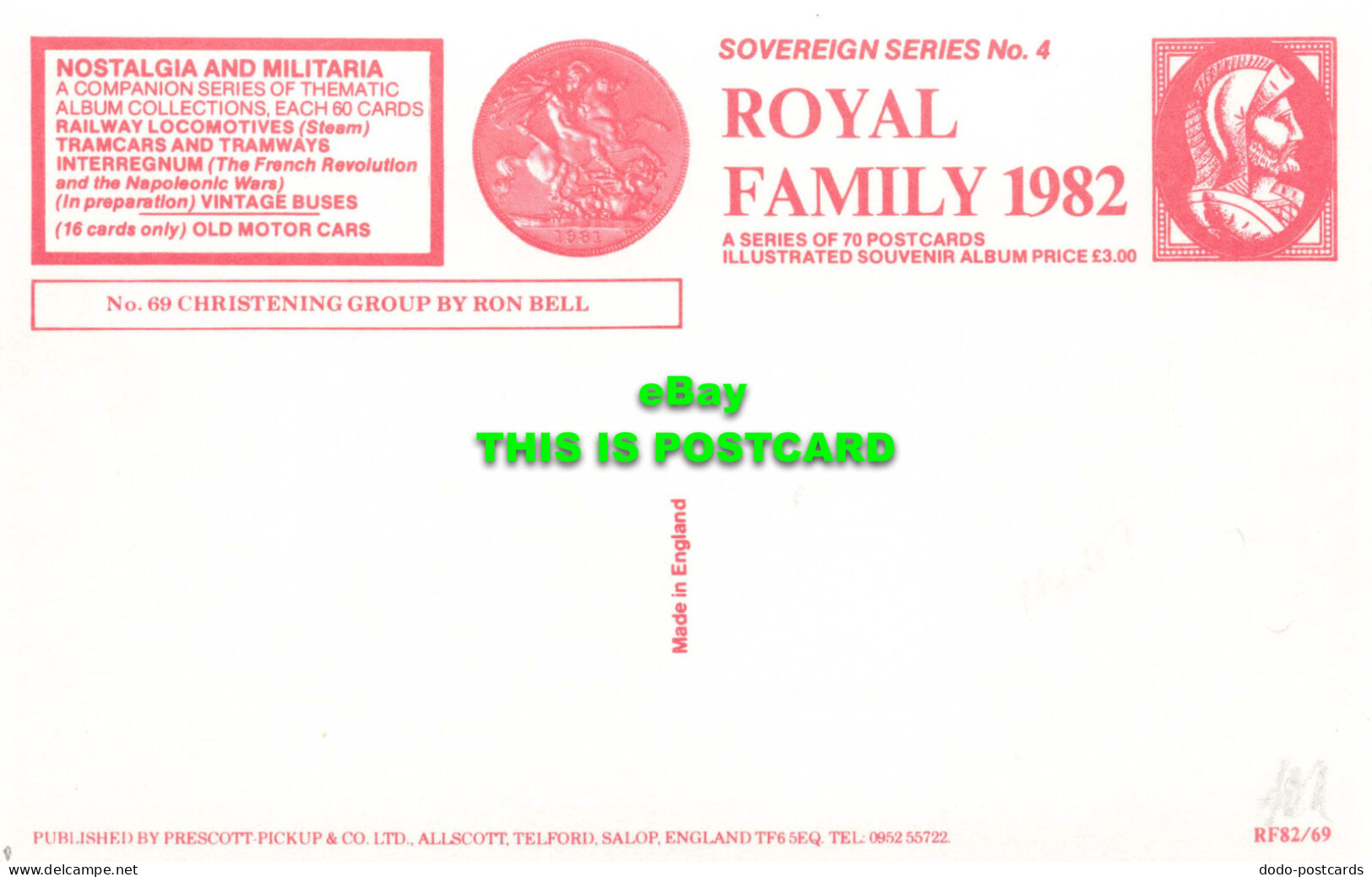 R570906 No. 69. Christening Group By Ron Bell. Sovereign Series No. 4. Royal Fam - Welt