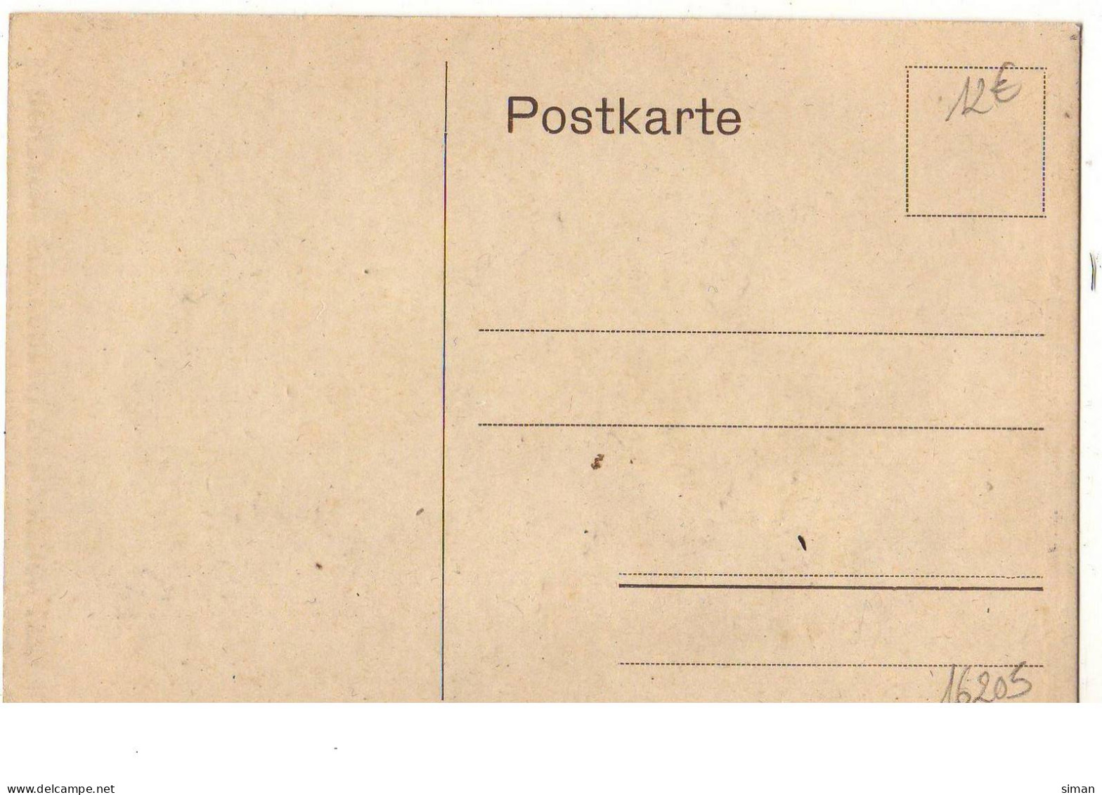 N°16205 - Silhouette D'un Homme - Gebh. Wagner - Deutsche Gewerbeschau Munchen 1922 - Silhouettes