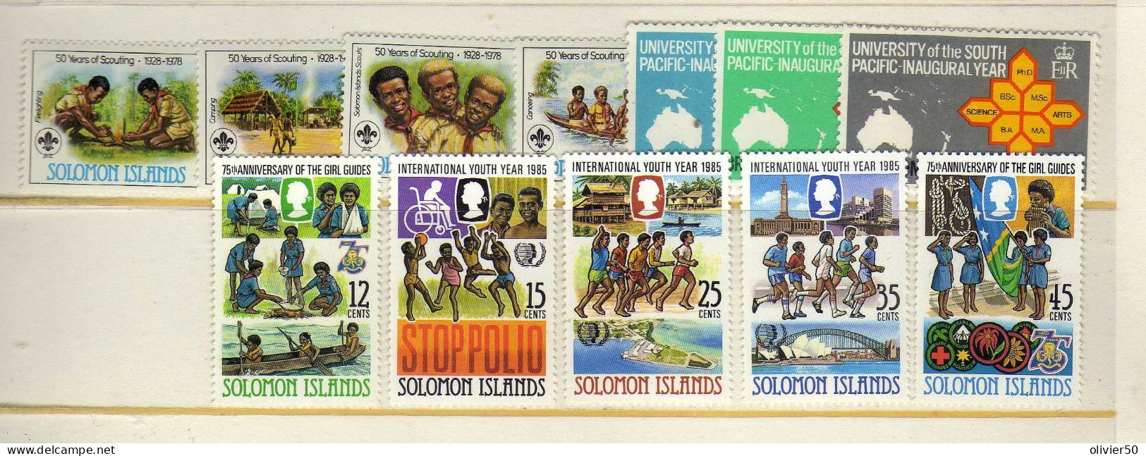 Iles Salomons - Scoutisme - Universite - Jeunesse - Neufs** - MNH - Gilbert & Ellice Islands (...-1979)
