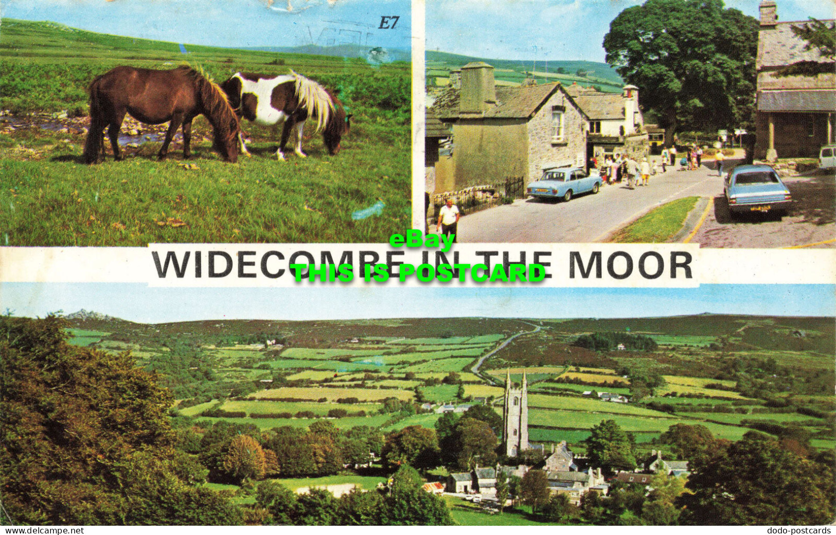 R570910 Widecombe In Moor. Europa Cards. Ashton Reed. 1977. Multi View - Welt