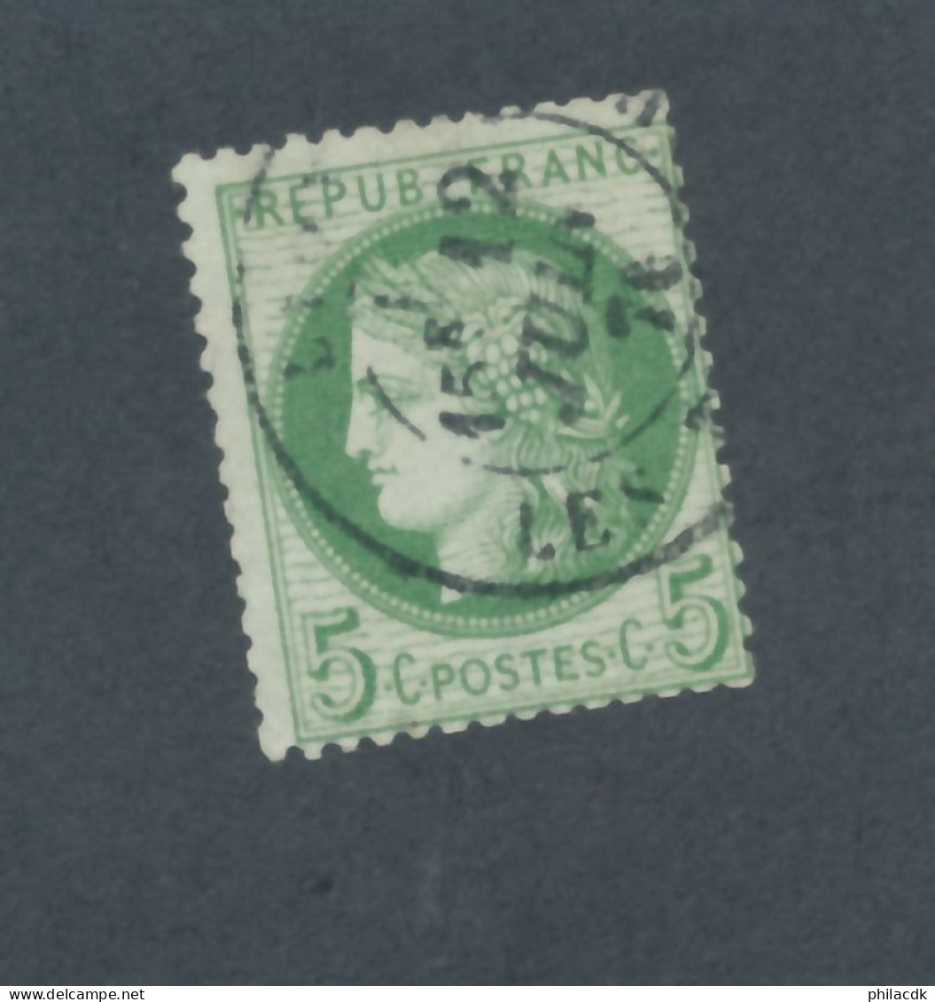 FRANCE - N° 53f) FOND LIGNE OBLITERE - COTE : 75€ - 1872 - 1871-1875 Cérès