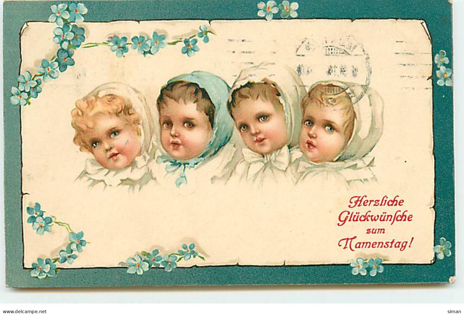 N°20636 - Herzliche Glückwünsche Zum Namenstag - Portraits De Bébés - Baby's