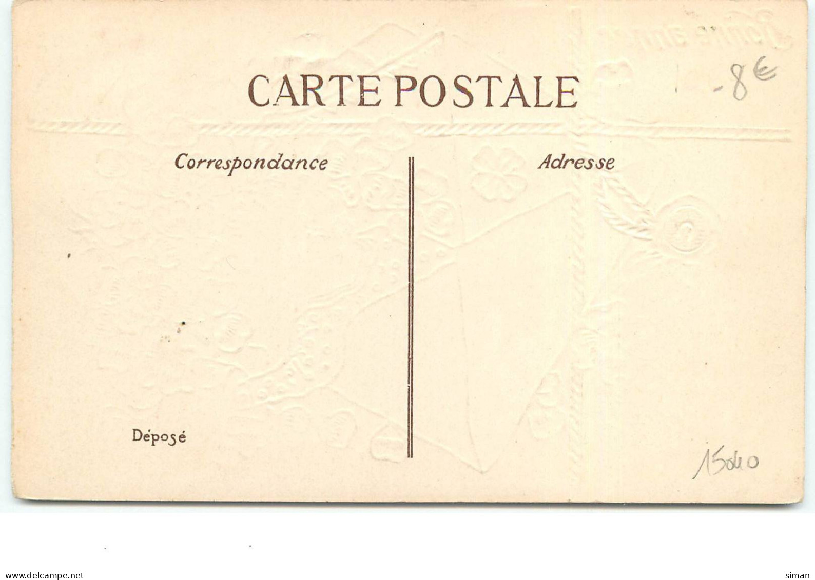 N°15040 - Carte Fantaisie - Bonne Année - Garçon Sortant D'une Enveloppe Avec Plein De Trèfles - Anno Nuovo