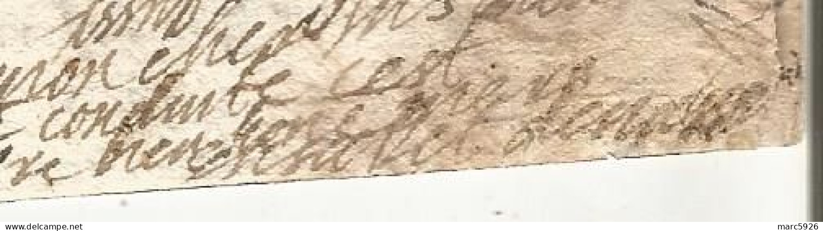 N°1996 ANCIENNE LETTRE DE ELISABETH DE NASSAU A SEDAN AU DUC DE BOUILLON AVEC CACHET DE CIRE ET RUBAN DATE 1625