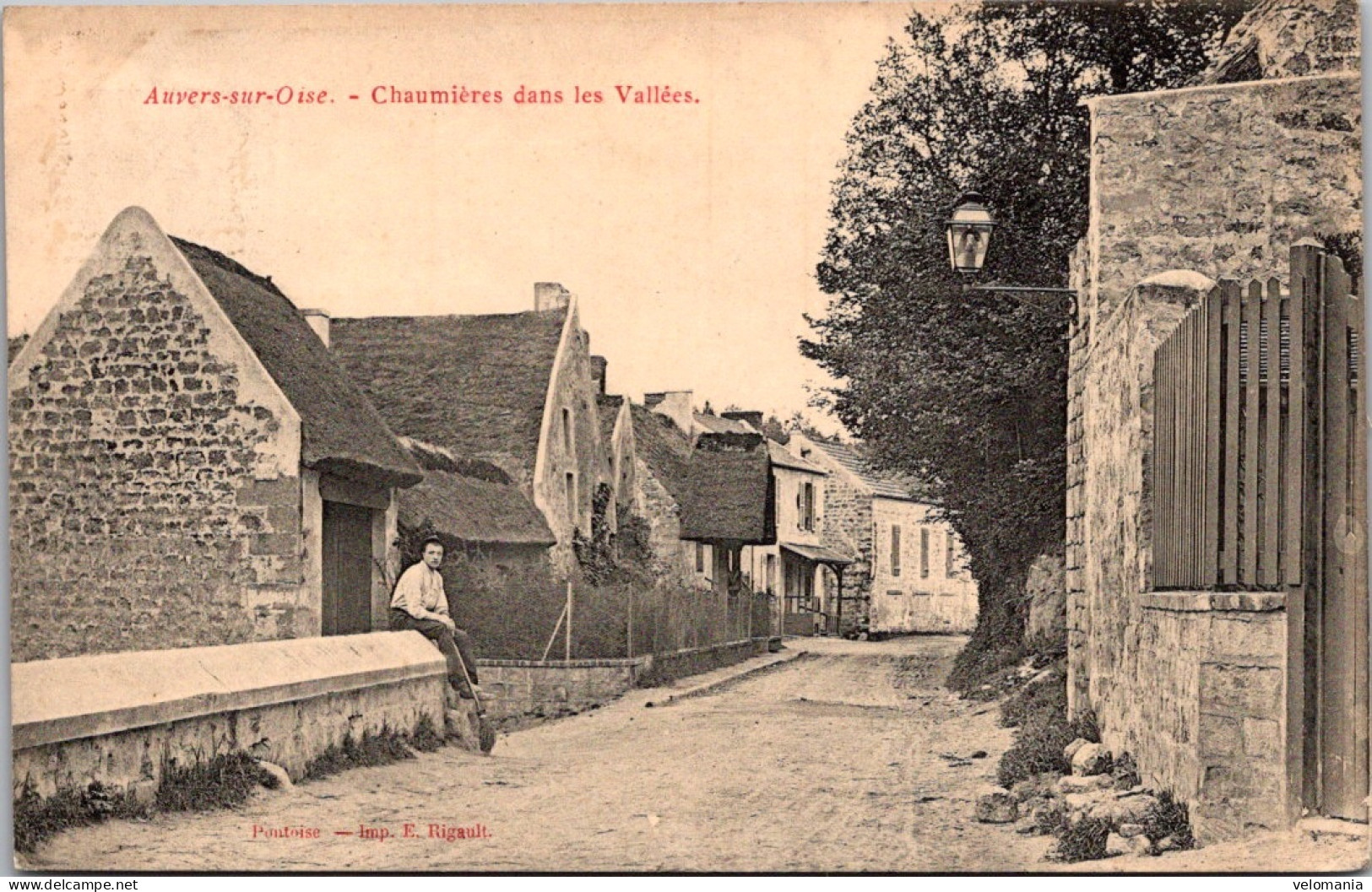 S16291 Cpa 95 Auvers Sur Oise - Chaumières Dans Les Vallées - Auvers Sur Oise