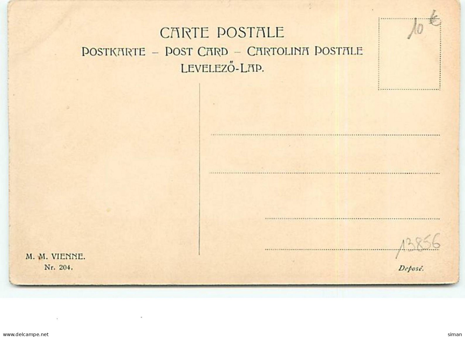 N°13856 - MM Vienne N°204 - Cavalier Assis Sur Son Cheval Couché - Vienne
