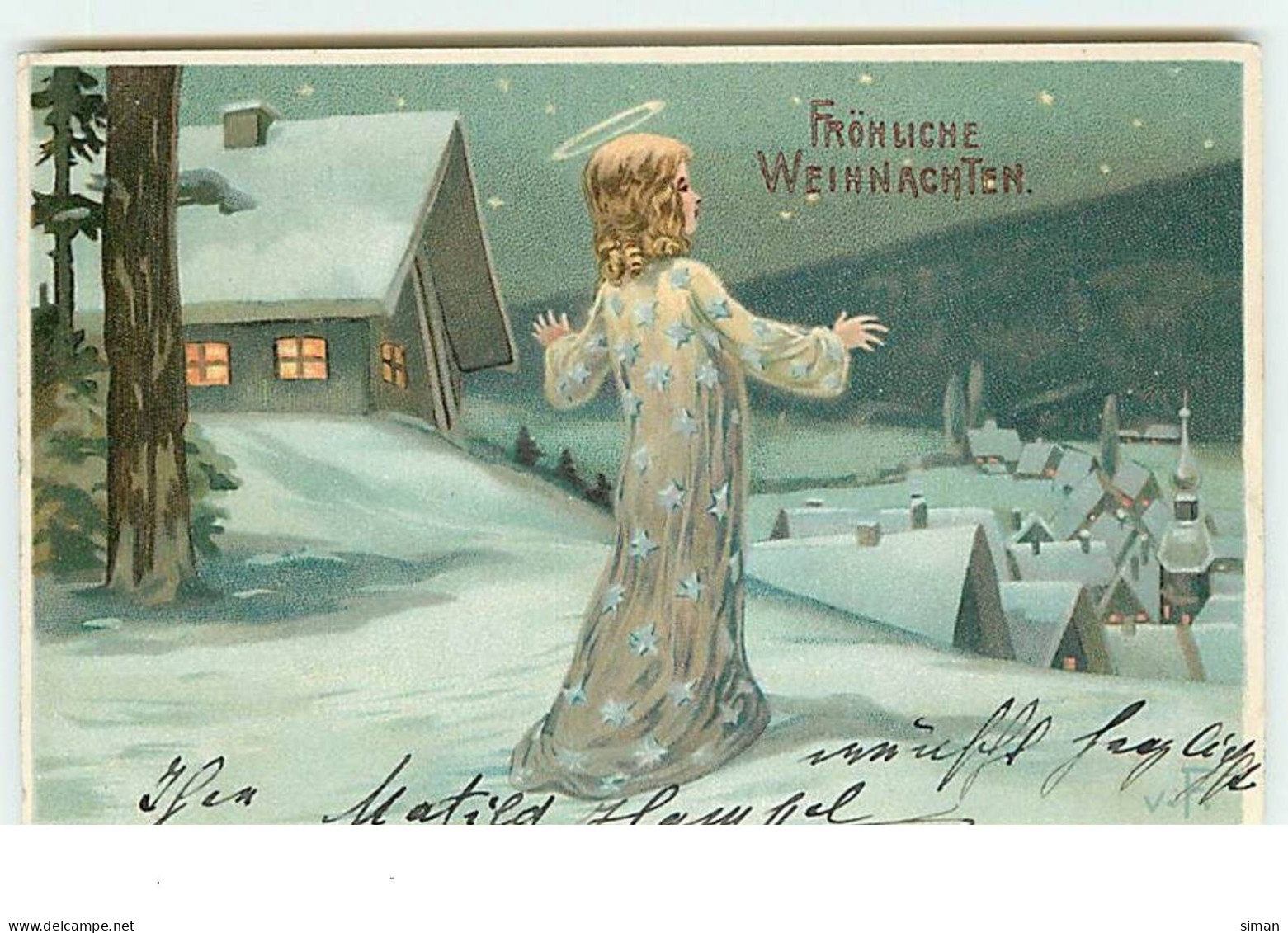 N°13878 - Fröhliche Weihnachten - Saint Veillant Sur Un Village - Sonstige & Ohne Zuordnung