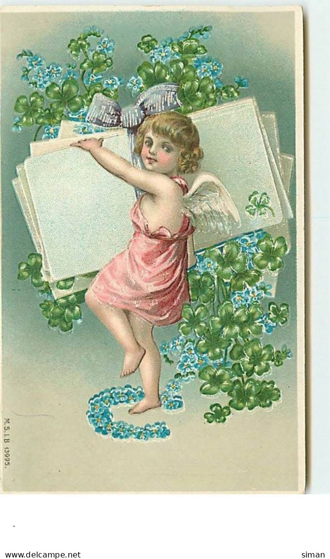 N°13898 - Carte Fantaisie - Ange Portant Des Lettres - Anges