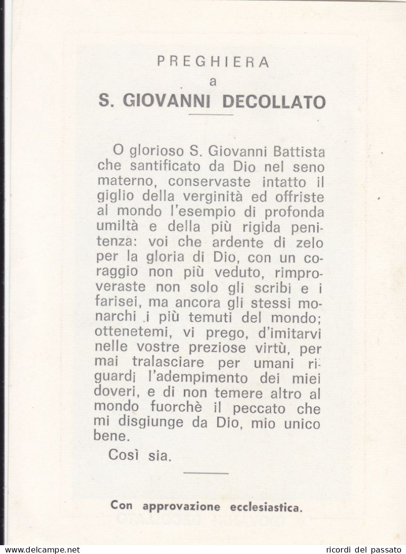 Santino S.giovanni Decollato - Andachtsbilder